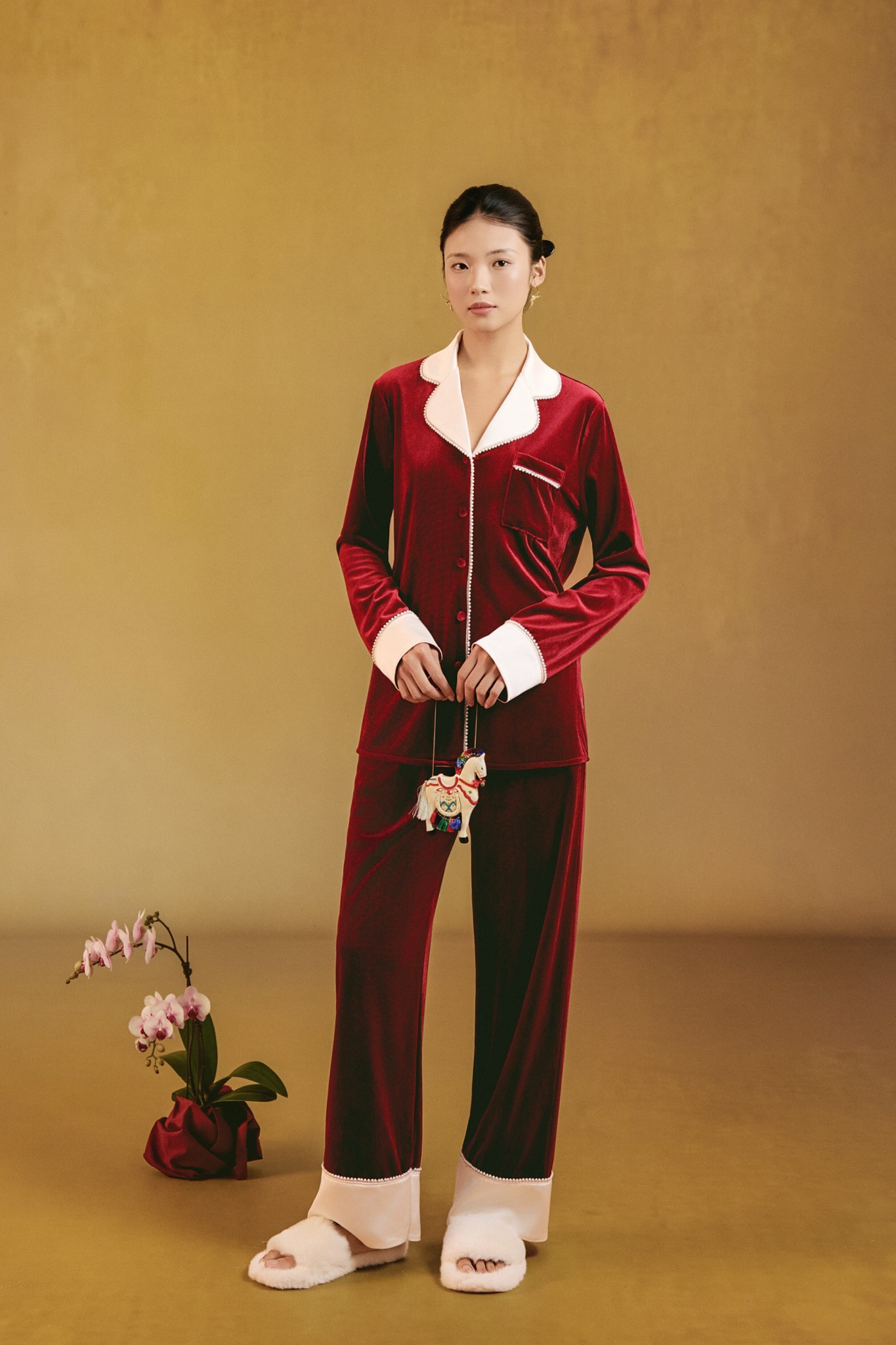 Bộ Nhung Áo Dài Tay, Quần Dài BN657_thumbnail_16