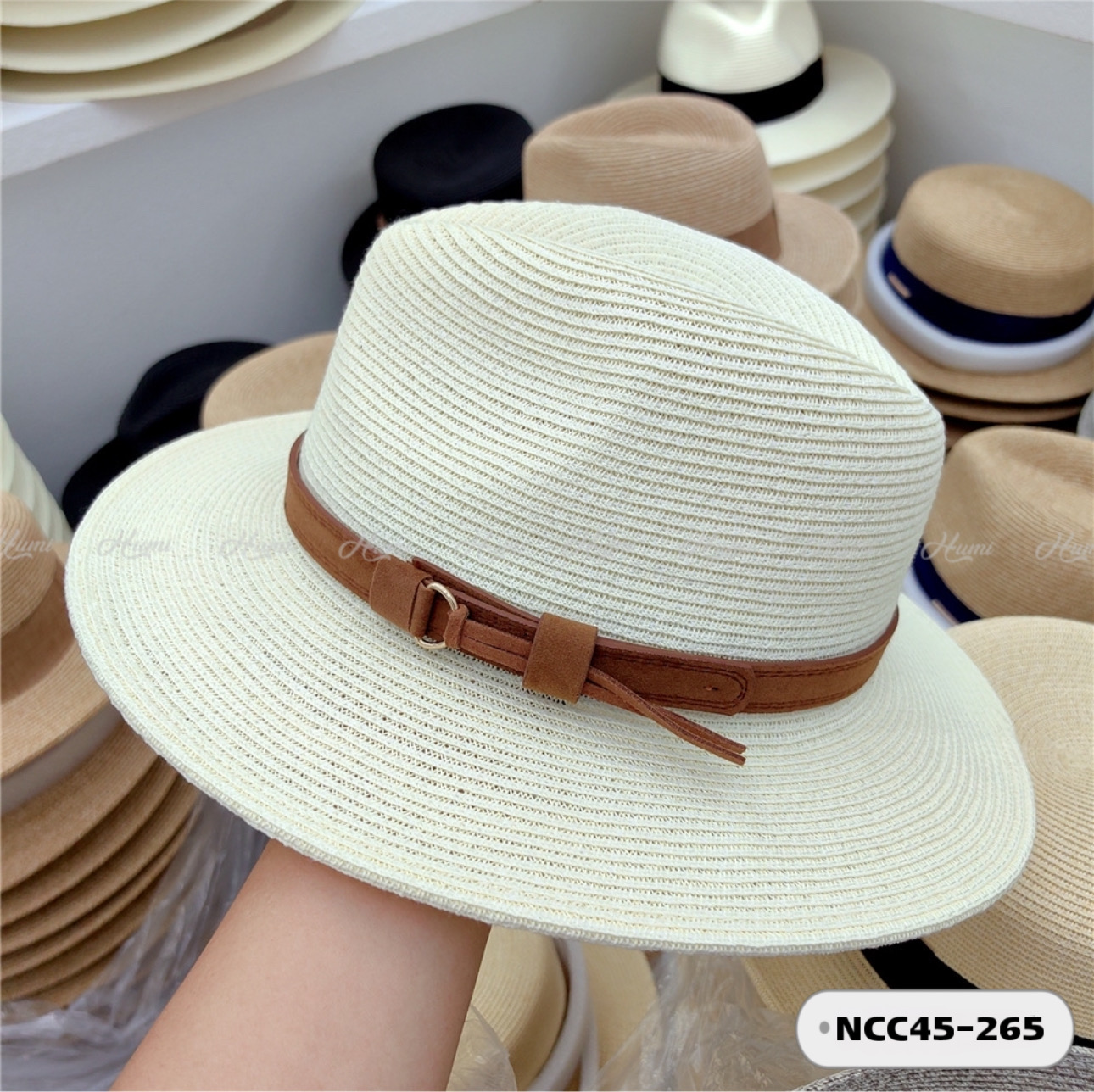 MŨ CÓI PANAMA CAO CẤP (NCC45-265 Kem)
