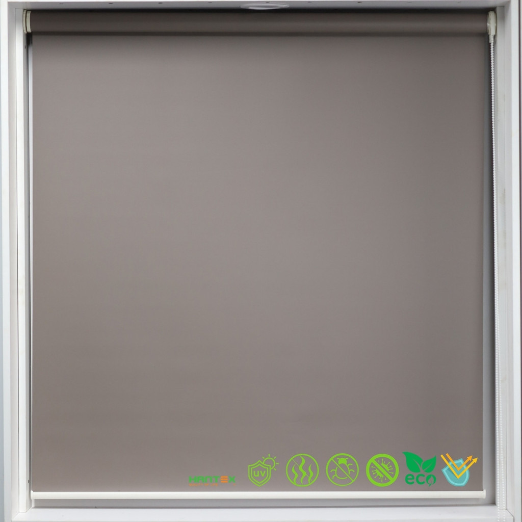 Rèm cuốn cản nắng chống nước lắp nhanh không cần khoan tường 1415-R120125130-G
