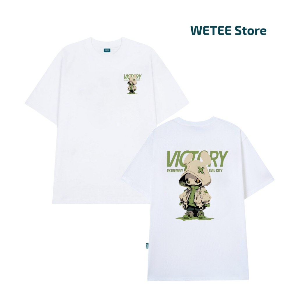 Áo thun unisex UX30-1144 VICTORY in hình quái vật xanh dáng oversized local brand WETEE_thumbnail_6