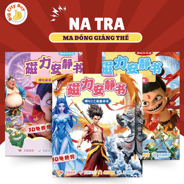 Đồ Chơi Sổ Tay Từ Tính NaTra Đại Náo Siêu Đẹp Cho Bé_thumbnail_1