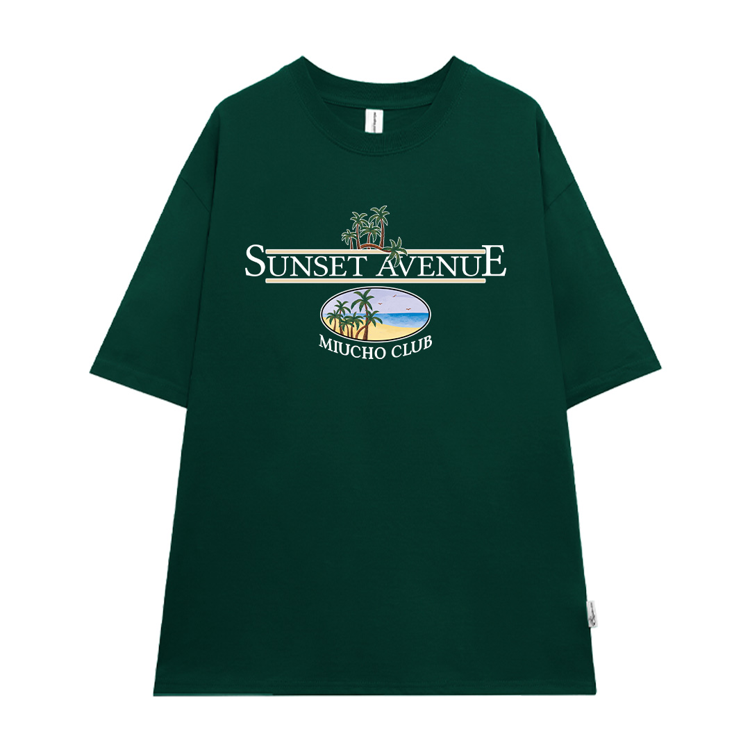 Áo thun form rộng unisex đi biển mùa hè xinh xắn ATD1035 Miucho tay lỡ cổ tròn in mix_thumbnail_7