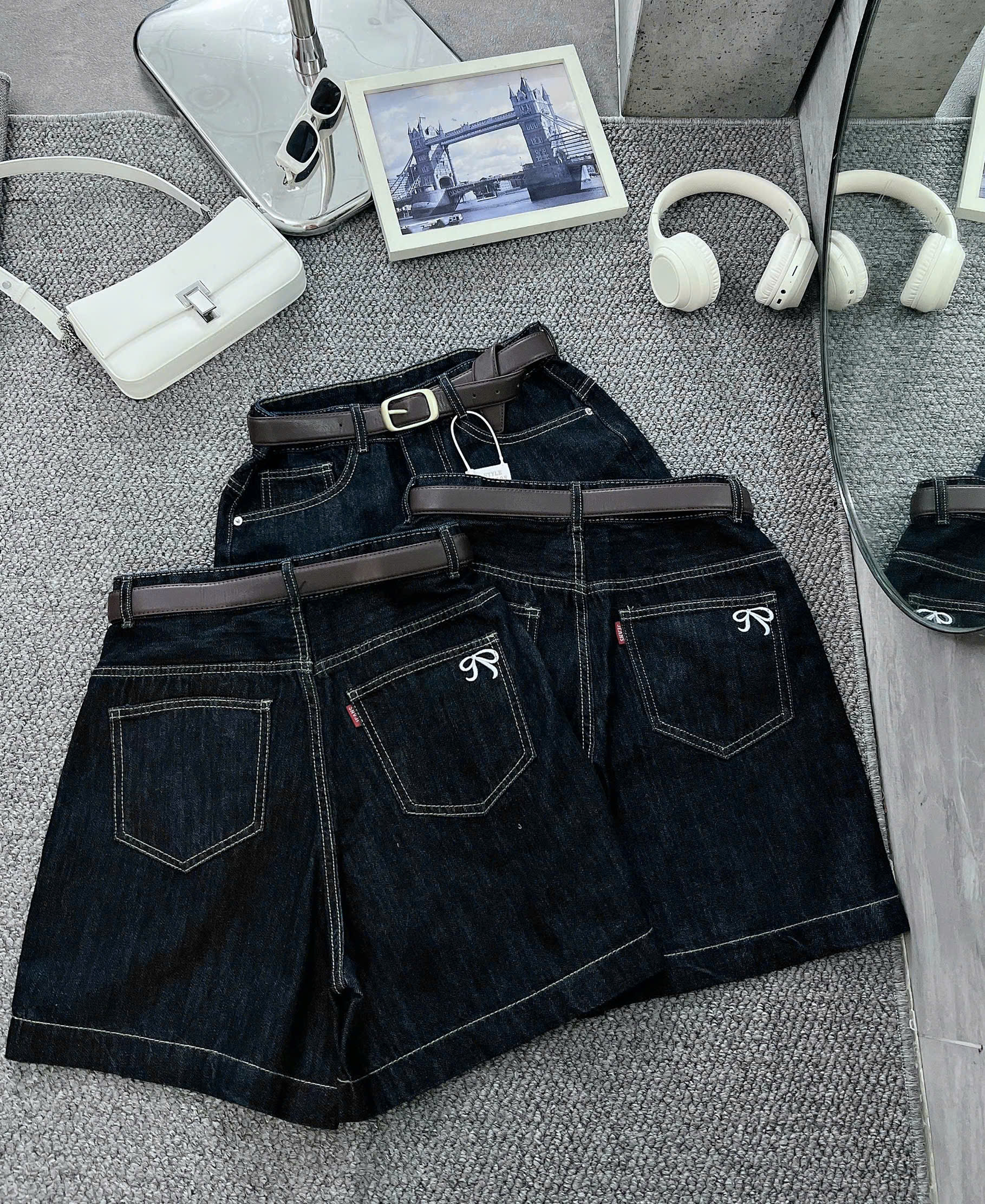 Quần short jean lửng thêu nơ bigsize QSJ049(XT) bigsize dành cho nàng mũm mĩm_thumbnail_8