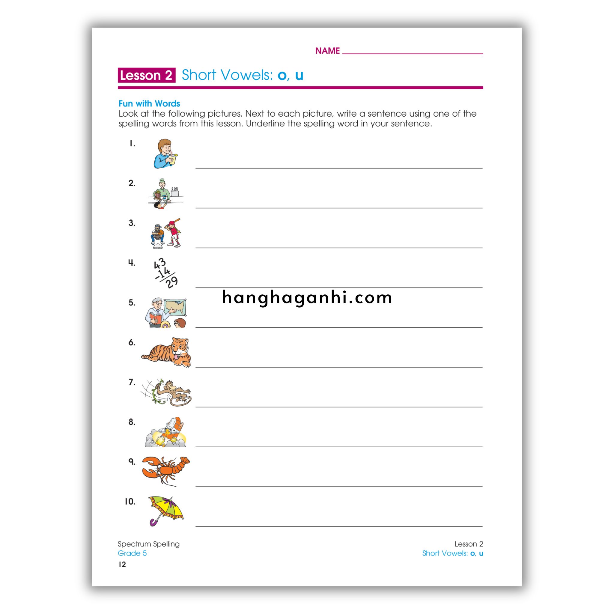 Sách Spectrum Spelling Workbook Grade 5_thumbnail_10
