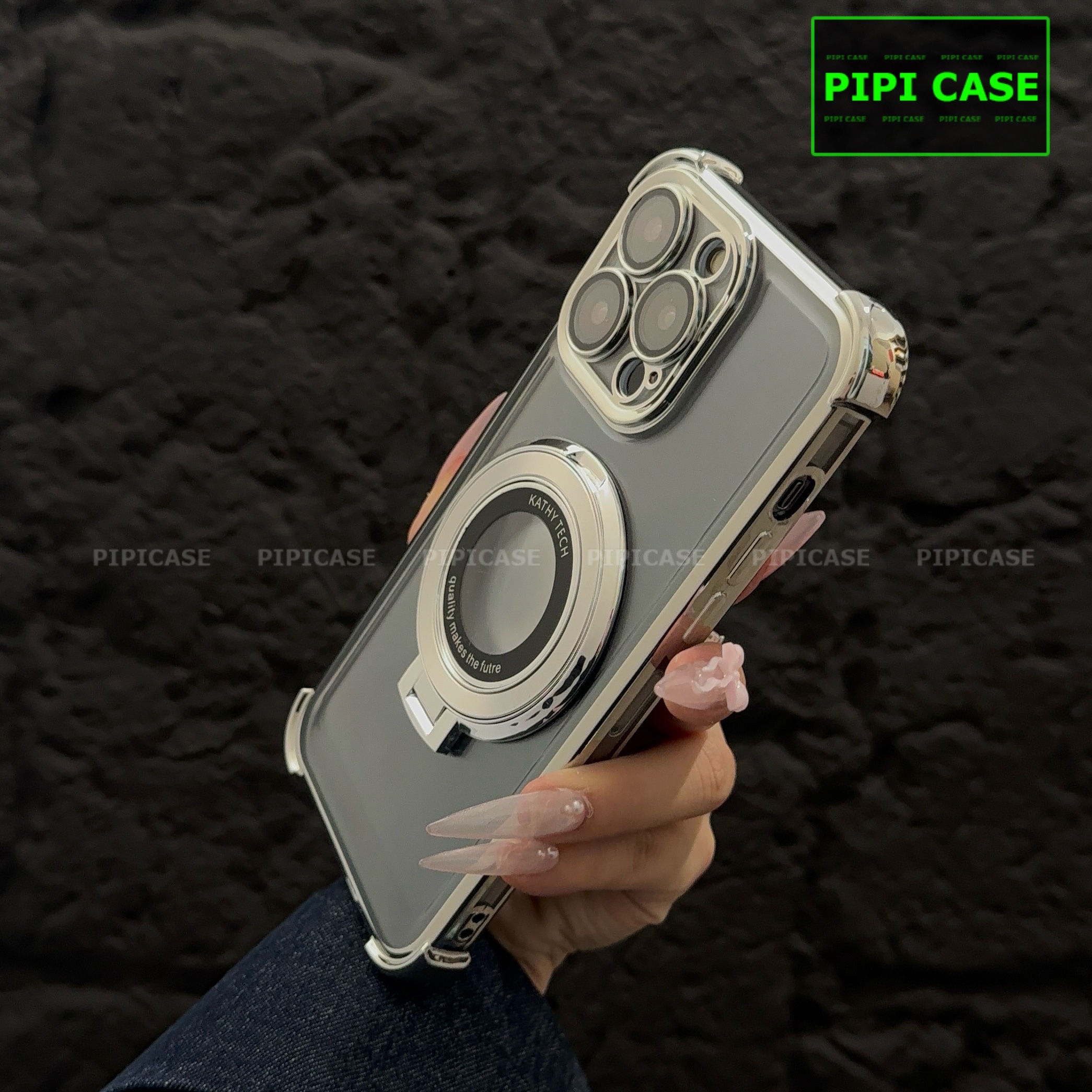 Ốp Lưng iPhone 14 Pro - Ven - Bạc_thumbnail_5