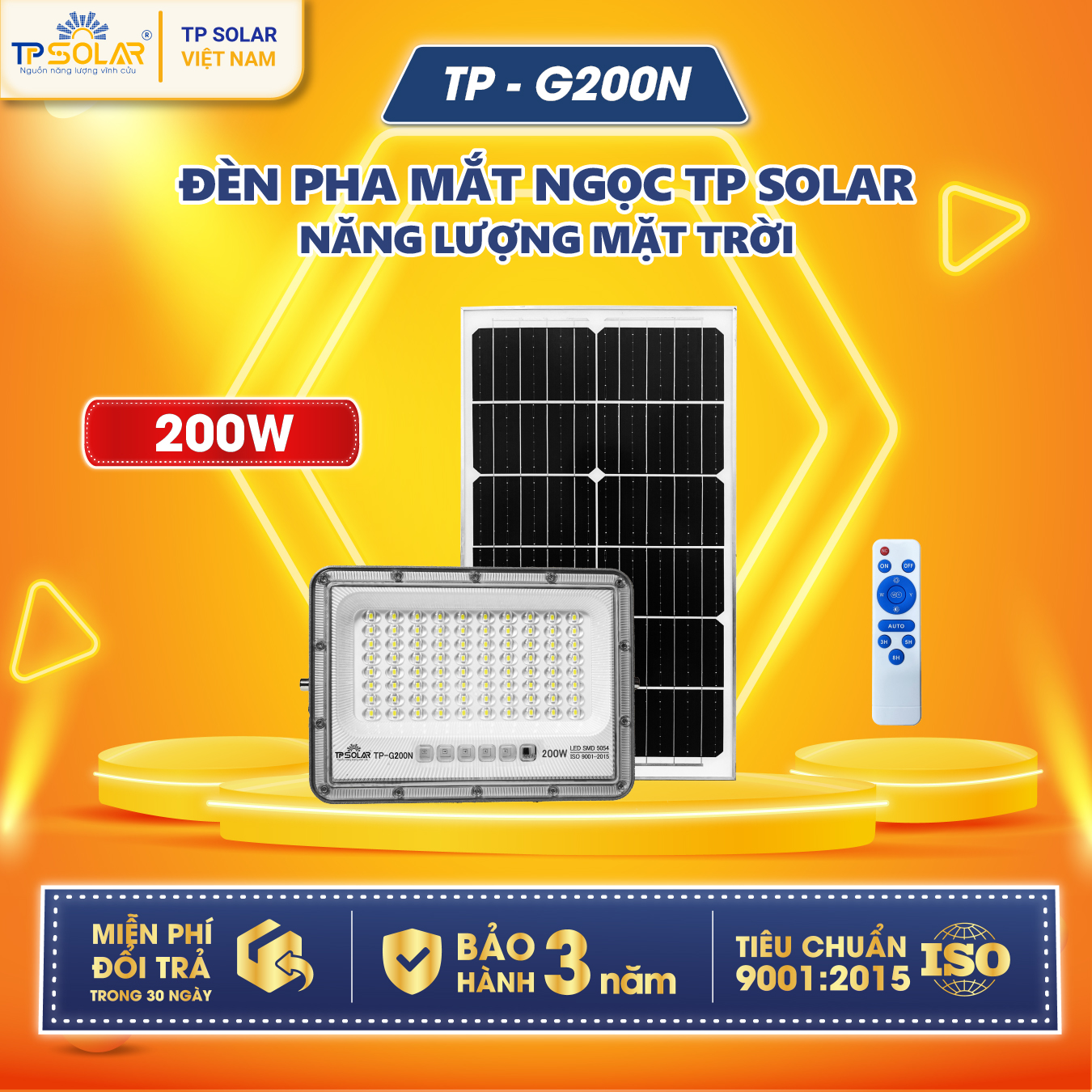 Đèn pha chống chói mắt ngọc năng lượng mặt trời (TP-G200N / TP-G300N / TP-G400N)_thumbnail_0