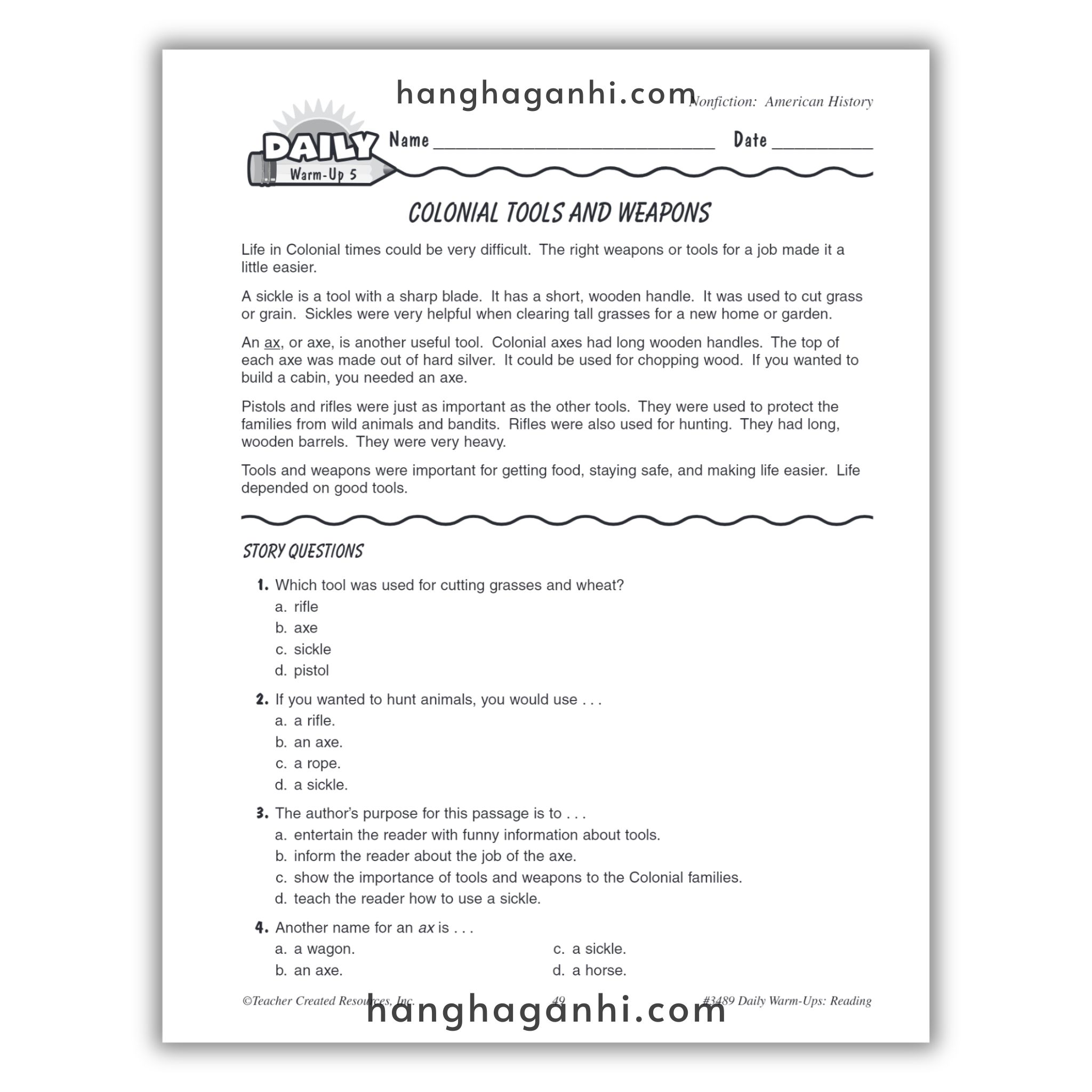Sách Daily Warm Ups Reading Grade 3_thumbnail_14