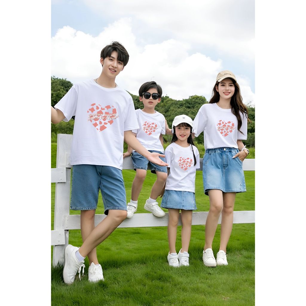 Áo thun gia đình in hình dễ thương - Áo gia đình 3-4-5 người - Loza G0157_thumbnail_0