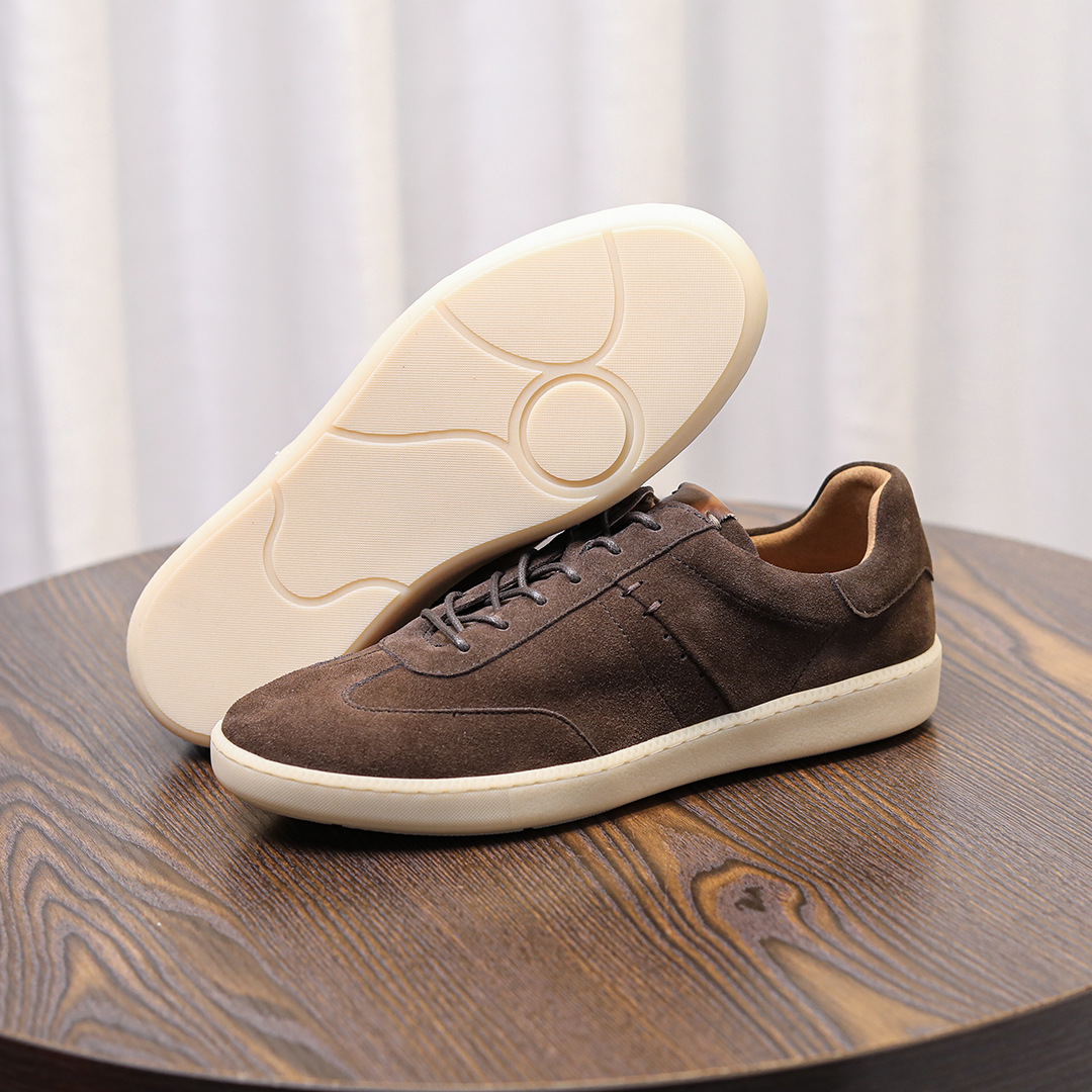 Giày Nam Retro Da Bò Lớp Đầu Tiên – Da Lộn Nubuck Mờ – Cổ Thấp Thời Trang, Nhẹ Sang Trọng – Giày Casual Forrest Gump 2025_thumbnail_8