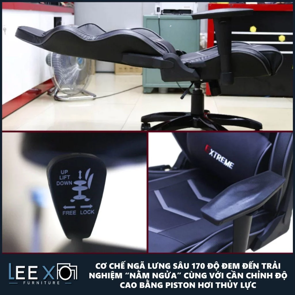 Ghế Gaming Extreme Zero V2 Cao Cấp – Da PU Thoáng Khí, Ngả 180°, Thư Giãn Tối Đa, Chinh Phục Mọi Trận Đấu_thumbnail_4