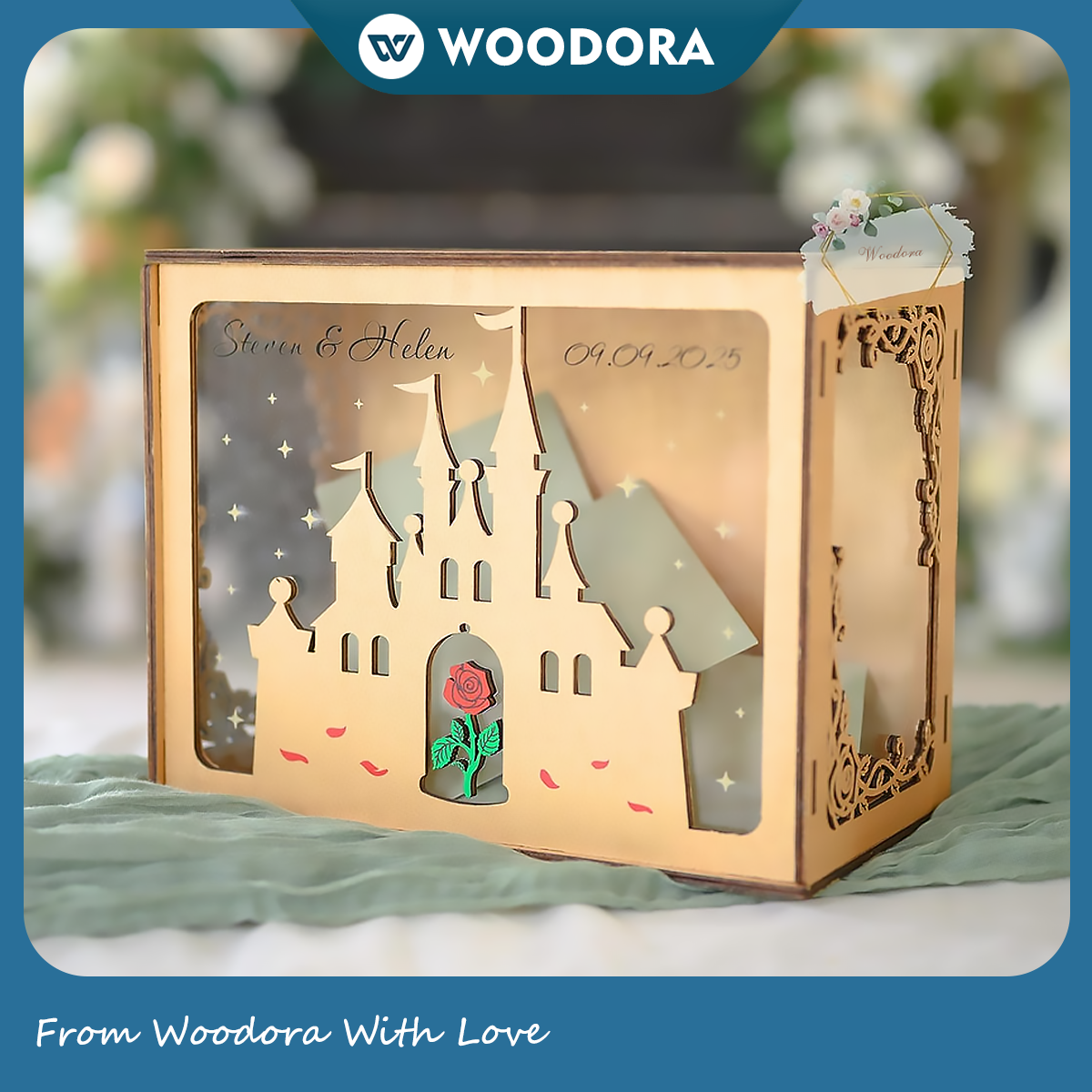 Hộp Thả Lời Chúc Đám Cưới, Sự Kiện, Công Ty, Sinh Nhật - (Size tính theo chiều ngang)