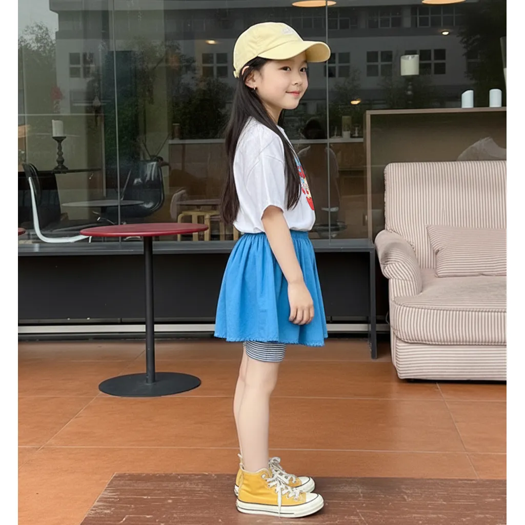 Áo thun bé gái Kitty đáng yêu Kado vải cotton thoáng mát tay ngắn cổ tròn in artwork 2880_thumbnail_7