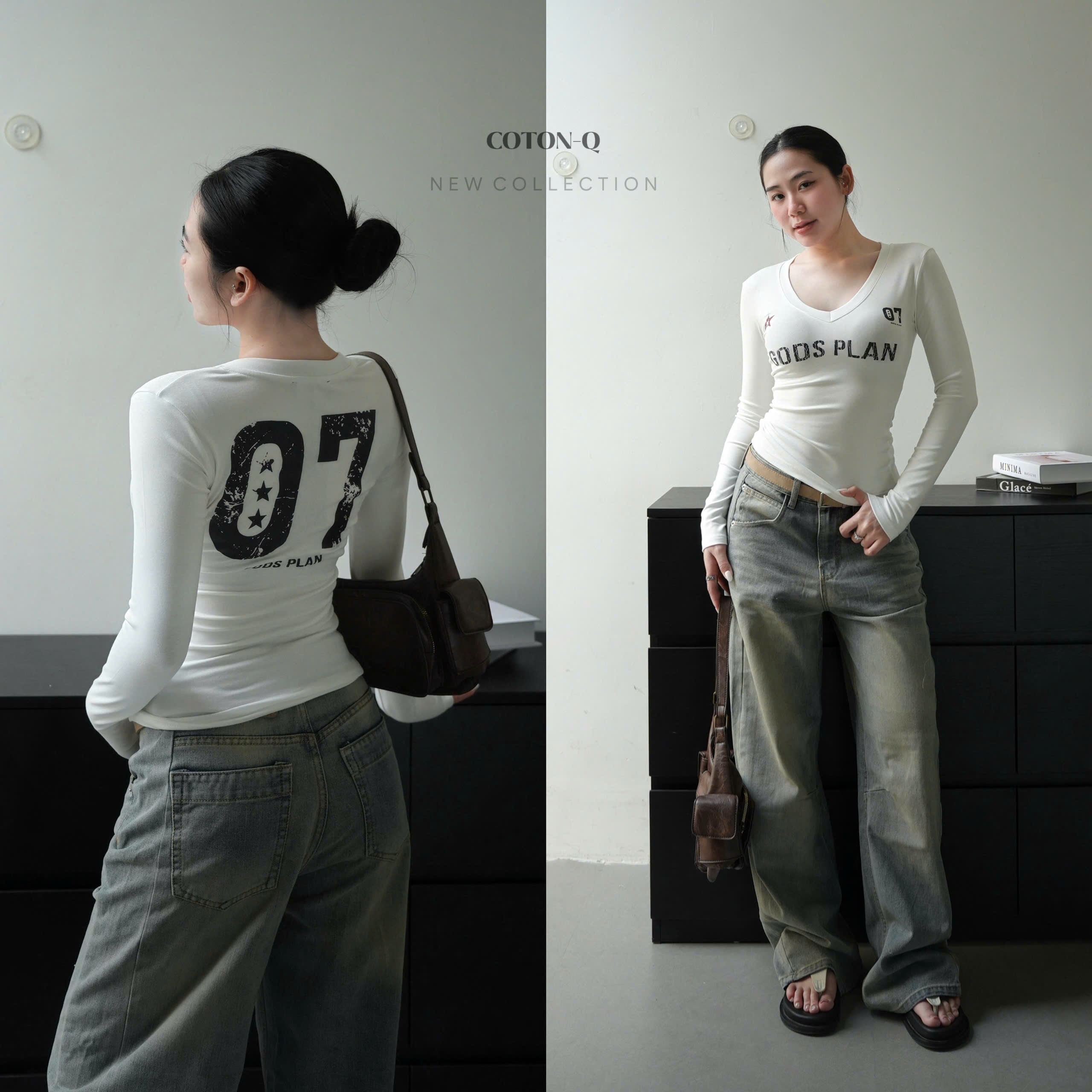 Áo cổ tim tay dài ( ĐEN )_thumbnail_9