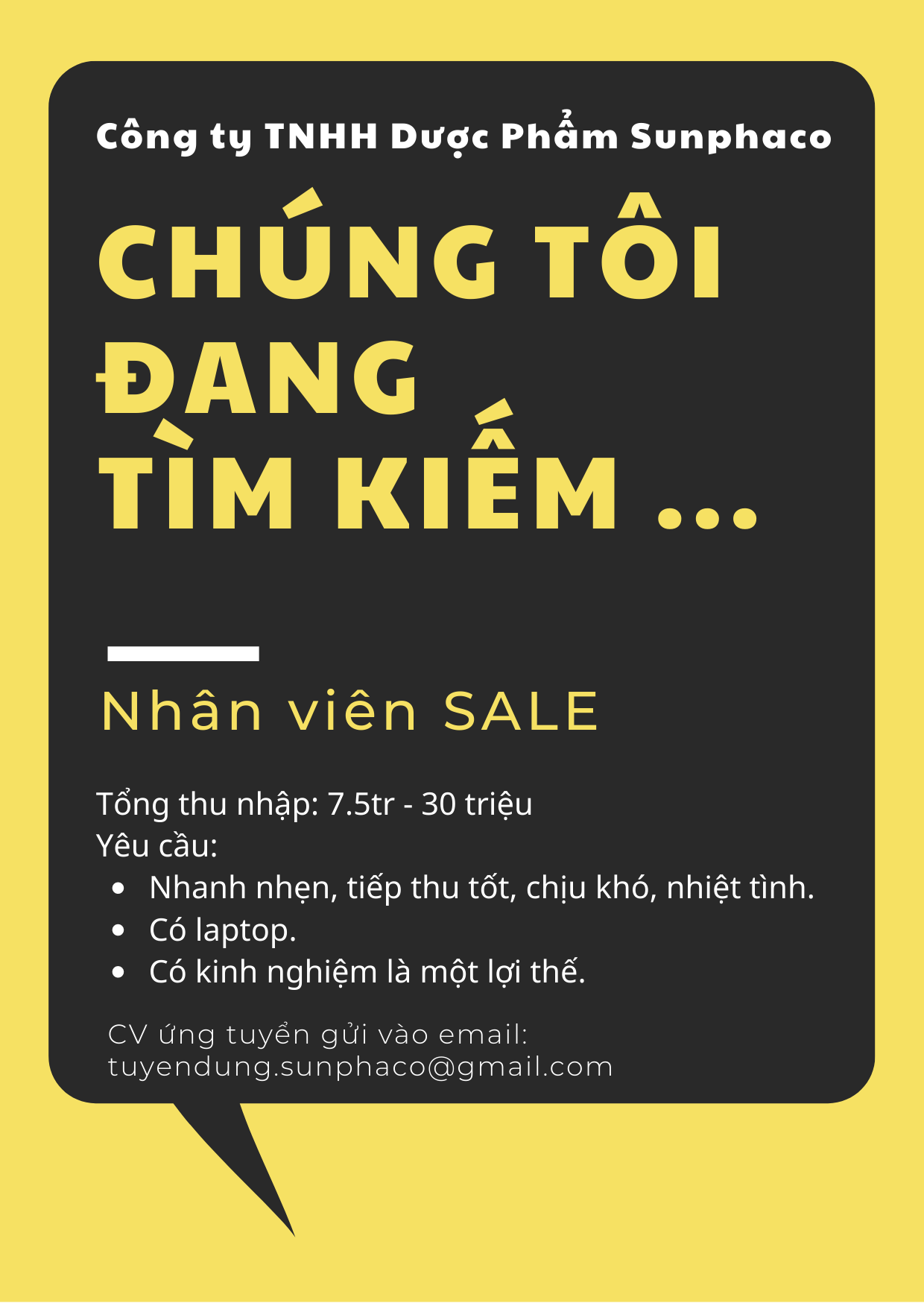 Tuyển dụng nhân viên Sale