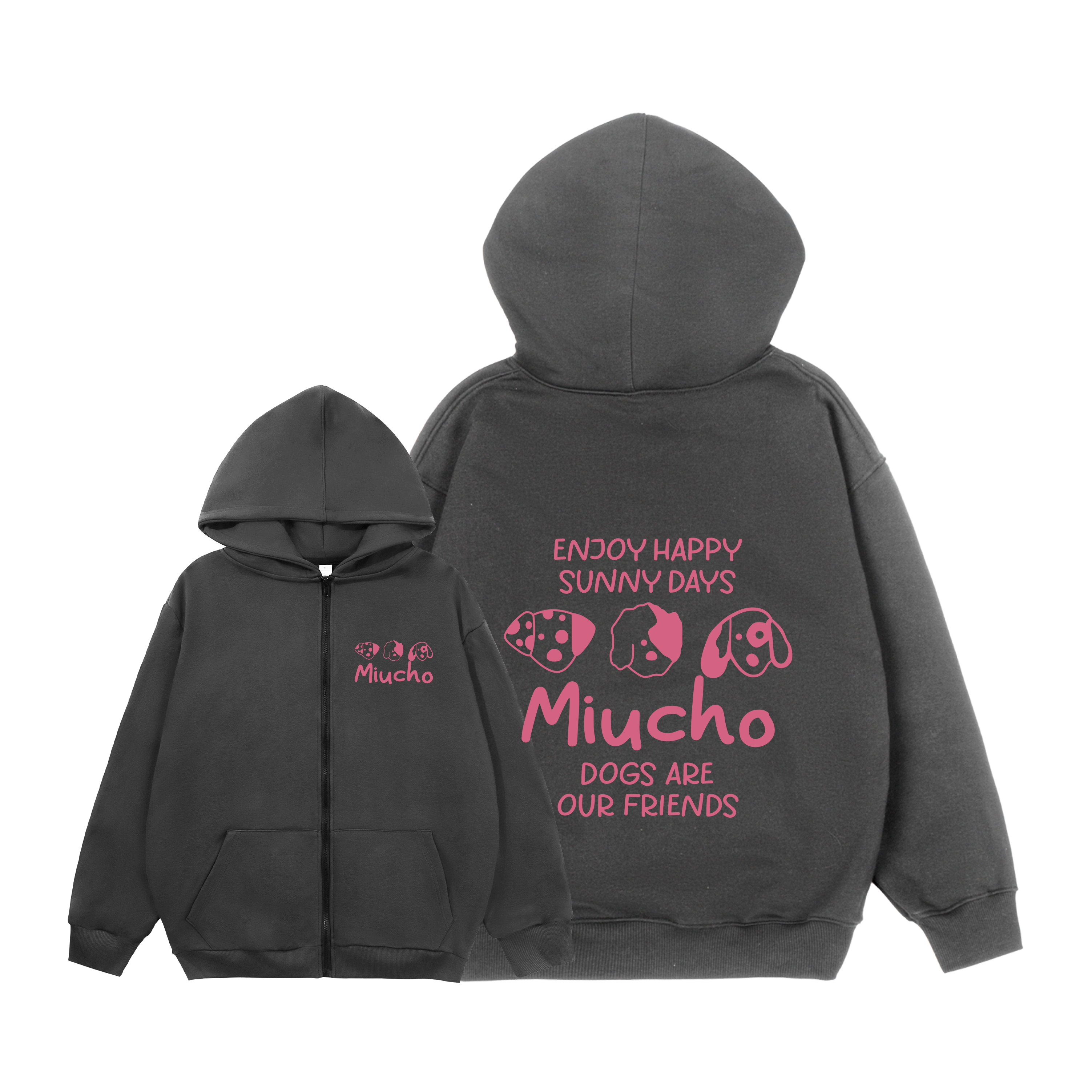 Áo hoodie zip local brand HZD1582 Miucho vải nỉ chân cua dày dặn mủ rộng in mix_thumbnail_0