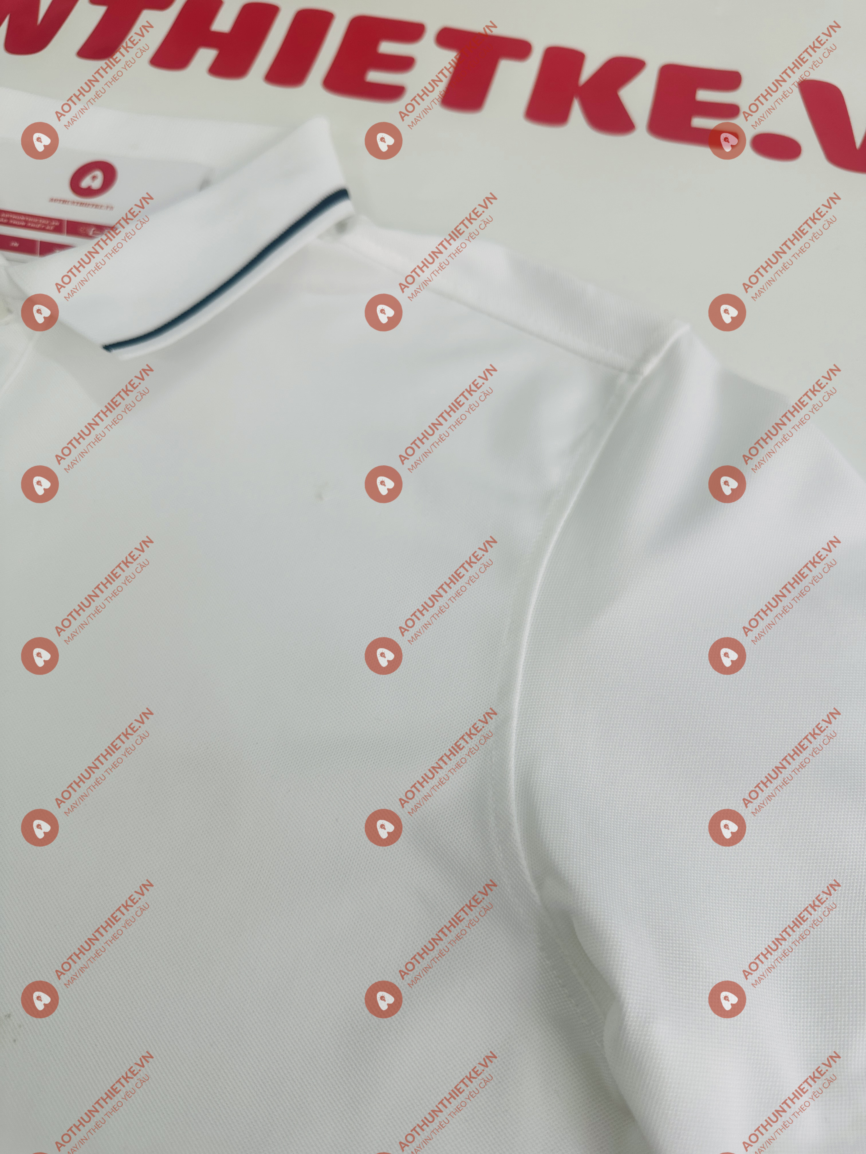 Áo Đồng Phục Polo 1 Sọc Trắng_thumbnail_1