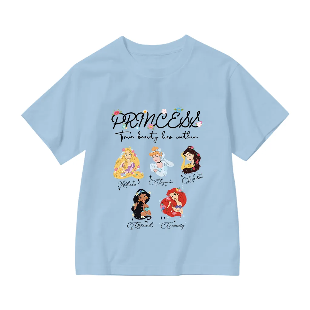 Áo thun cho bé gái Kado chất vải cotton thoáng mát hình hoạt hình công chúa in mix 2866_thumbnail_20