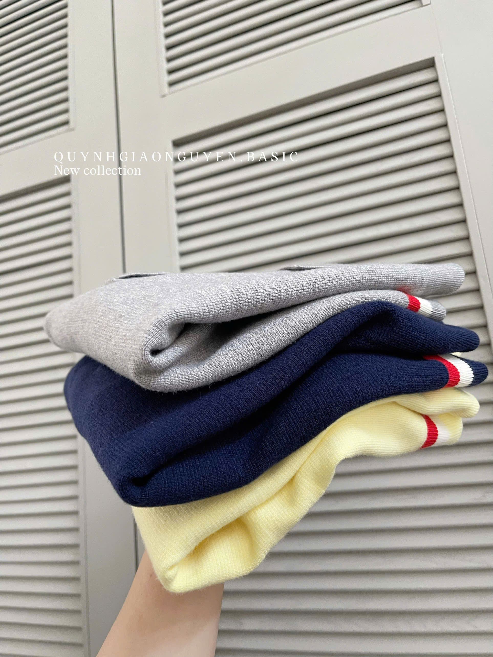 Áo dệt phối viền Cotton - Q ( XANH ĐEN )_thumbnail_10