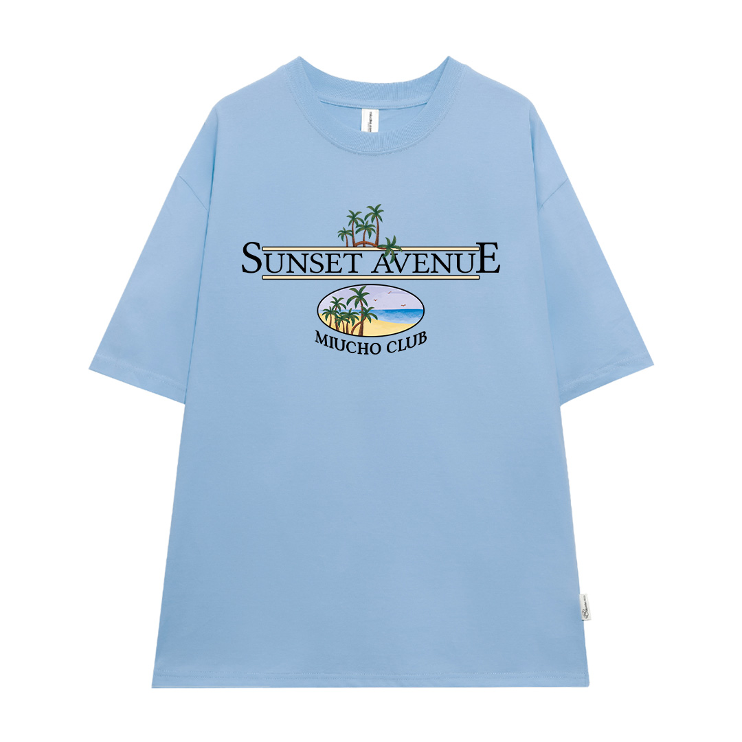 Áo thun form rộng unisex đi biển mùa hè xinh xắn ATD1035 Miucho tay lỡ cổ tròn in mix_thumbnail_14