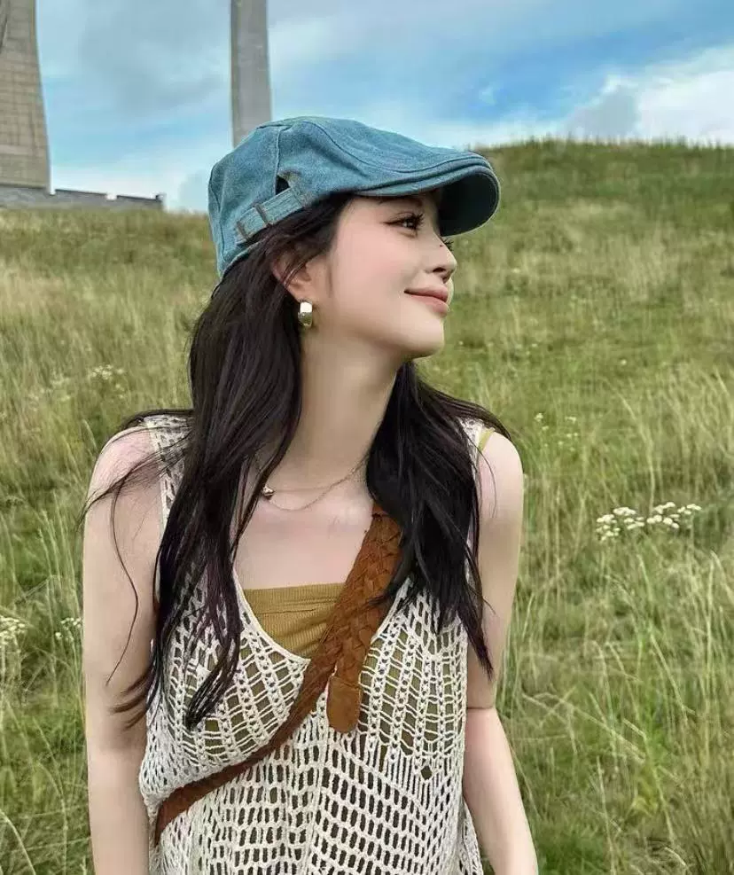 Mũ beret vải bò jeans trẻ trung, cá tính HZ2524_thumbnail_12