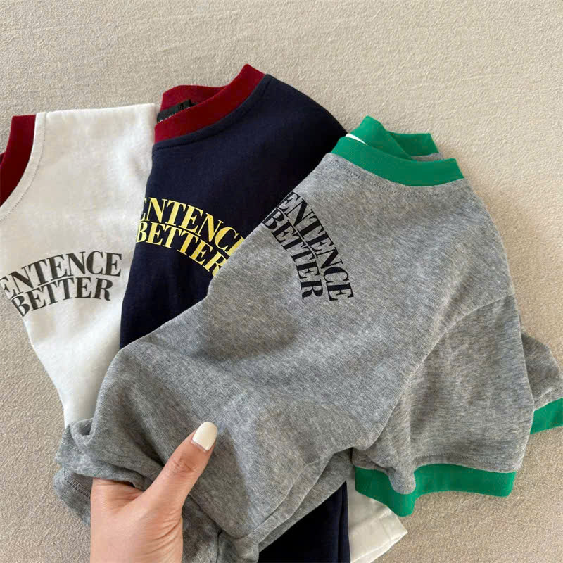 HE10 - Set 3 áo thun phối viền bé ( NGẪU NHIÊN )