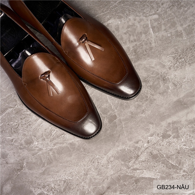 GB234 - Giày Nam Lười Da Bò Thời Trang Hàn Quốc Đế Cao Su Thoáng Khí_thumbnail_14