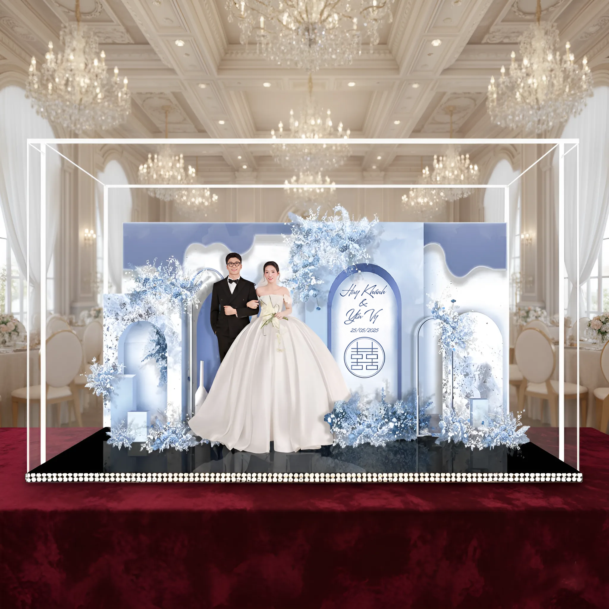 Standee Đám Cưới – Mô Hình Mica 3D Trang Trí, In Ảnh Theo Yêu Cầu, Quà Cưới Decor (Tặng Hộp+ Túi) - Size tính theo chiều ngang_thumbnail_27