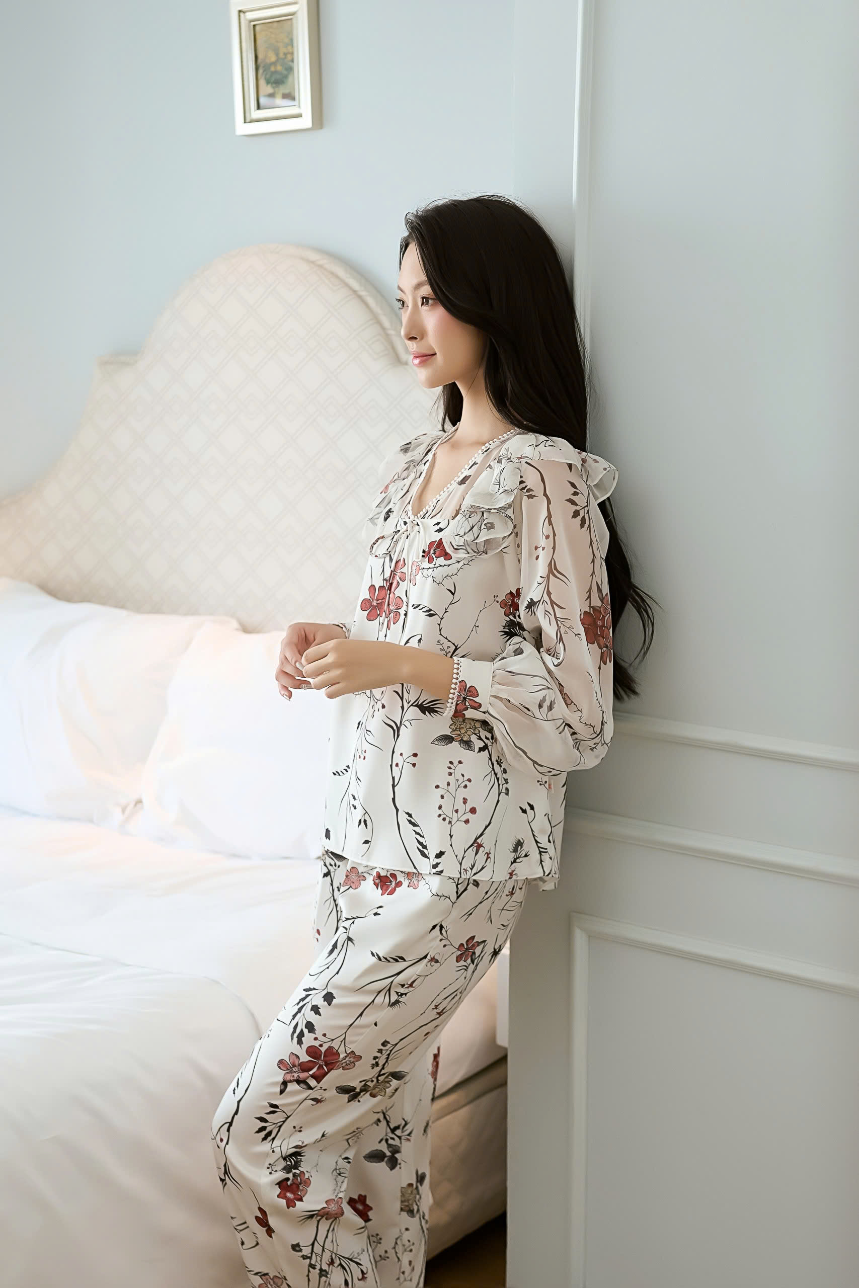 Bộ ngủ áo dài tay, quần dài BN478