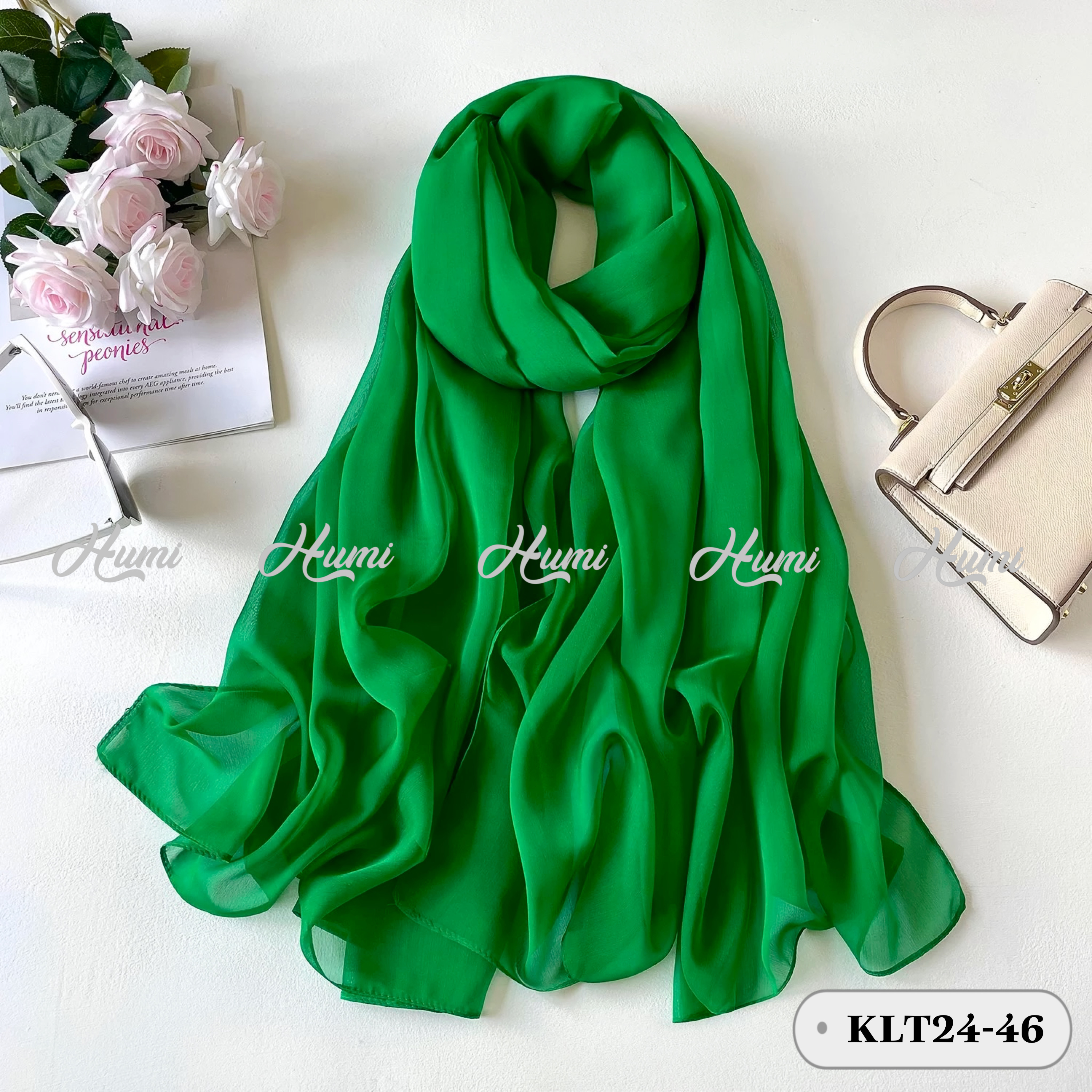 KHĂN TẰM GÂN TRƠN (KLT24-46 Xanh Lá)