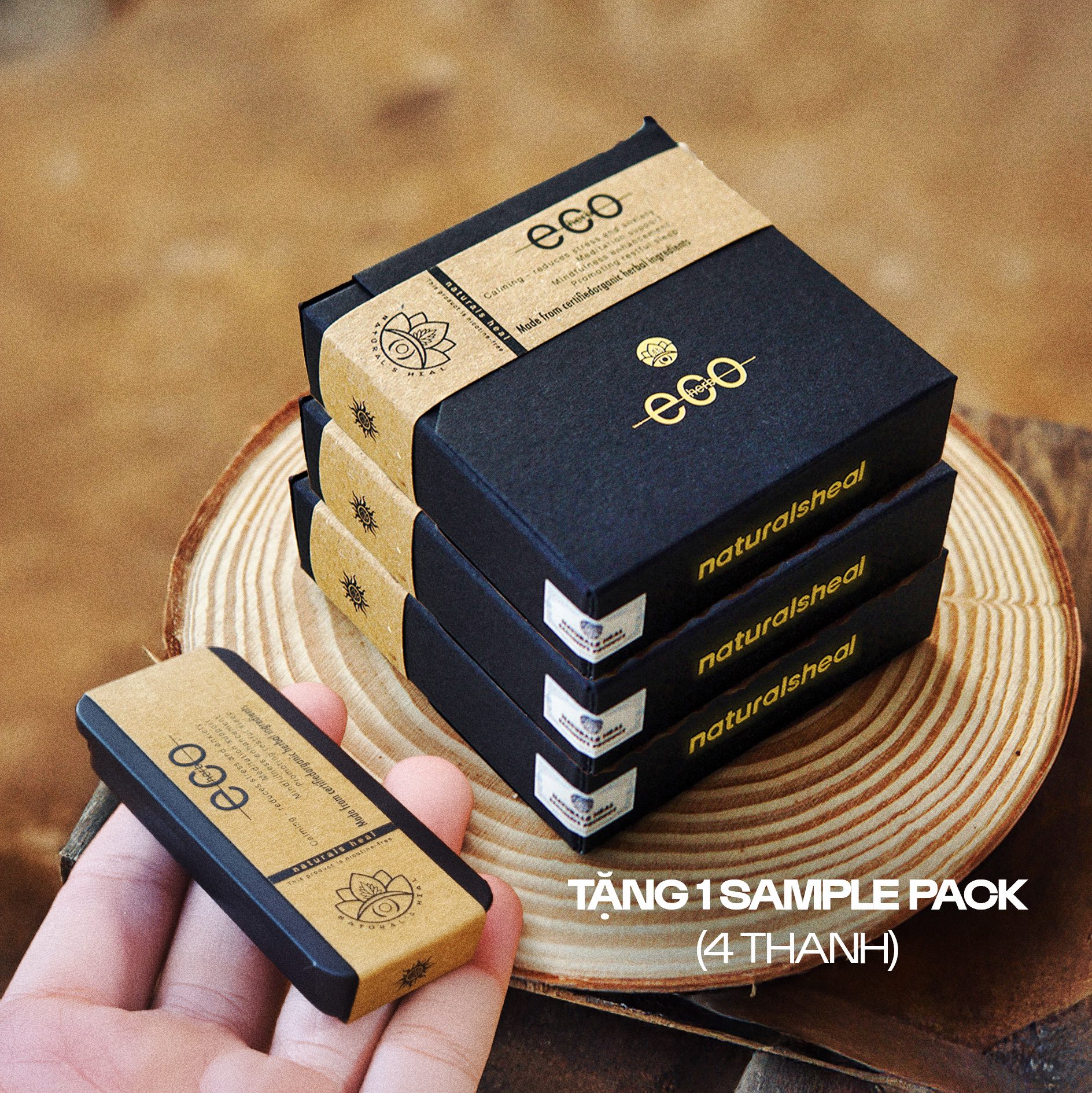 3 Hộp PrimePack | Tặng 1 Hộp Sample - Thanh thảo mộc Eco Herb - Original - PrimePack | Natural's Heal