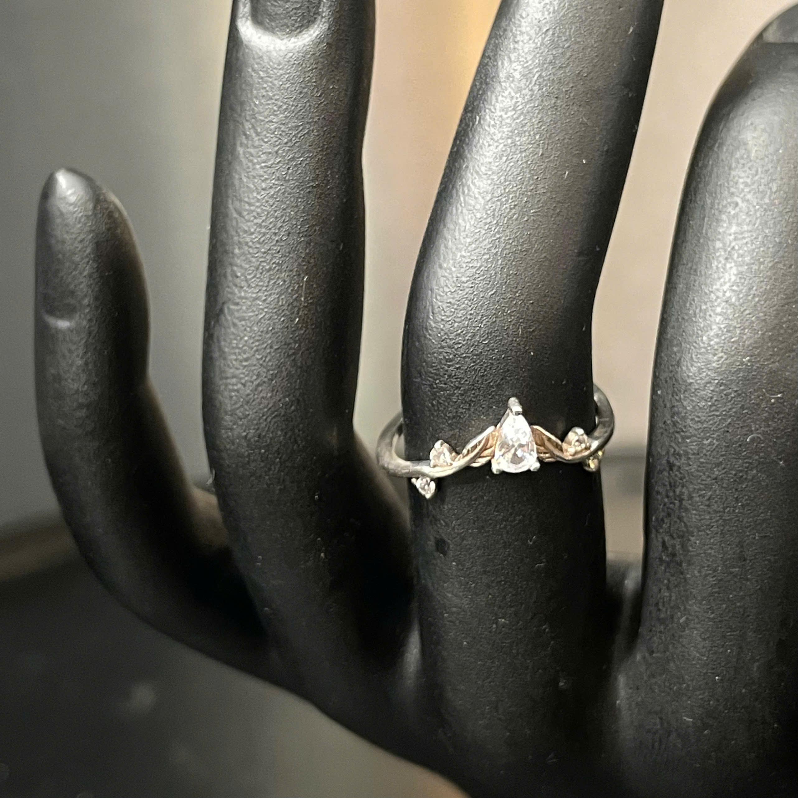 Nhẫn bạc 925 vươn miệng lá size 6._thumbnail_3