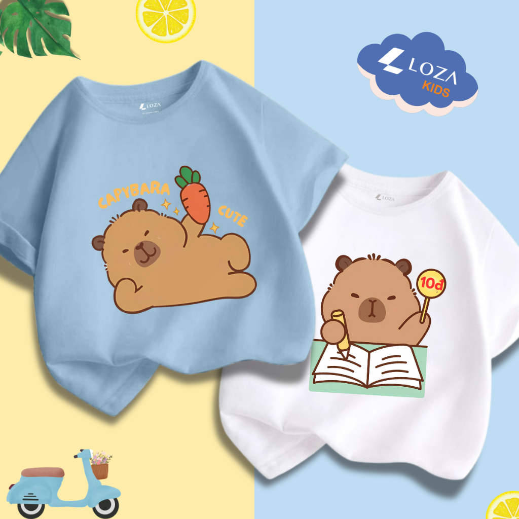Áo thun bé trai in hình Capybara nhiều mẫu - Loza Kids CA006_thumbnail_7