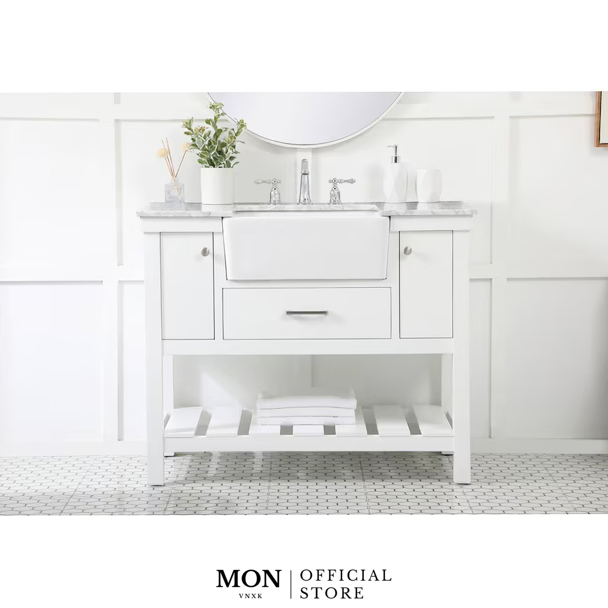 TỦ LAVABO CHARLOTTE 42-INCH FARMHOUSE BATHROOM VANITY