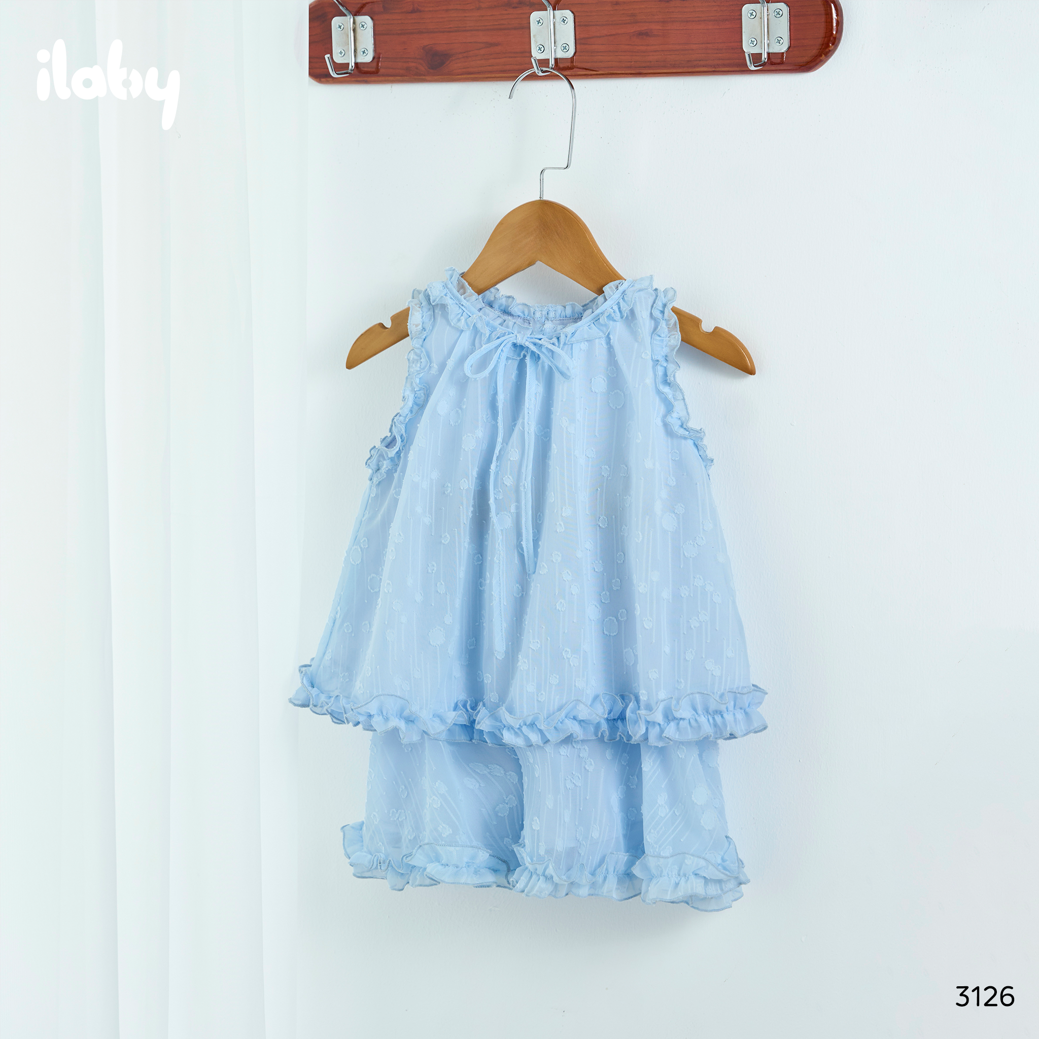 Bộ tơ nhún bèo đính nơ