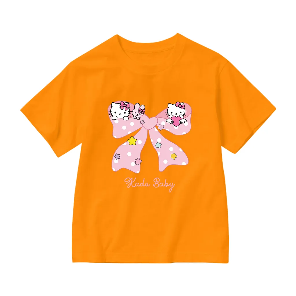 Áo thun bé gái form rộng Kado vải cotton thoáng mát mềm mại Hello Kittie hình nơ siêu cute 2881_thumbnail_13