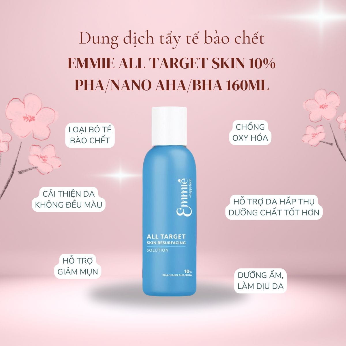 Dung dịch tẩy tế bào chết Emmie All Target Skin 10% PHA/Nano AHA/BHA 160ml_thumbnail_2