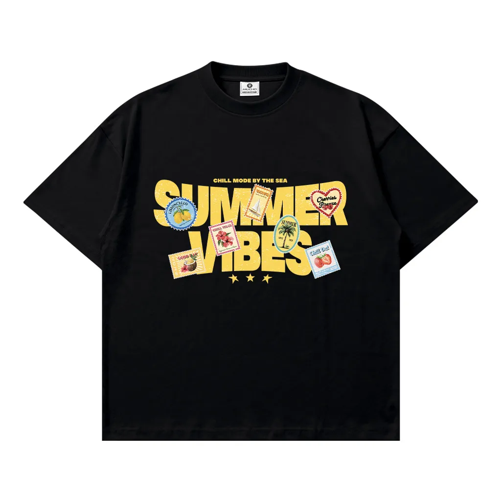 Áo thun boxy nam nữ summer vibes Miucho 3448
