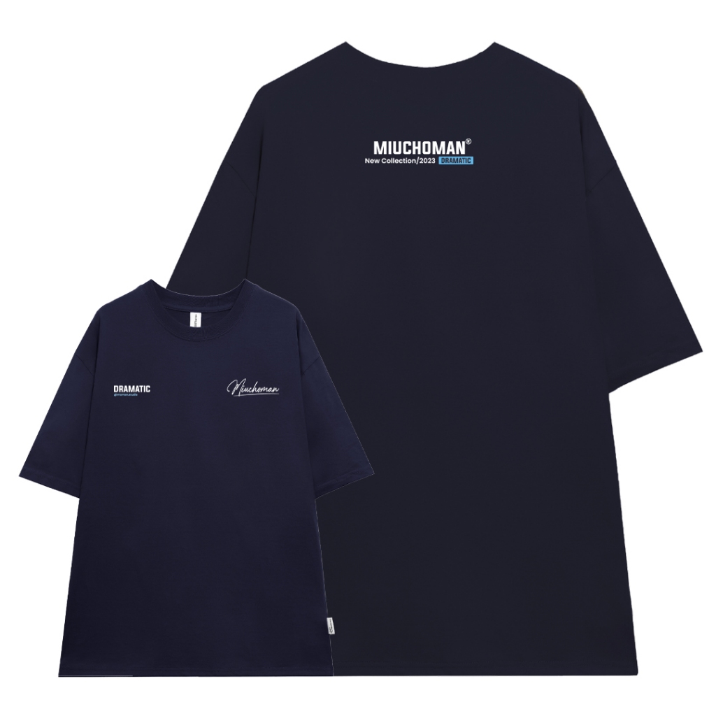 Áo thun nam form rộng ATD383 Miucho Man cotton cổ tròn in typography_thumbnail_9