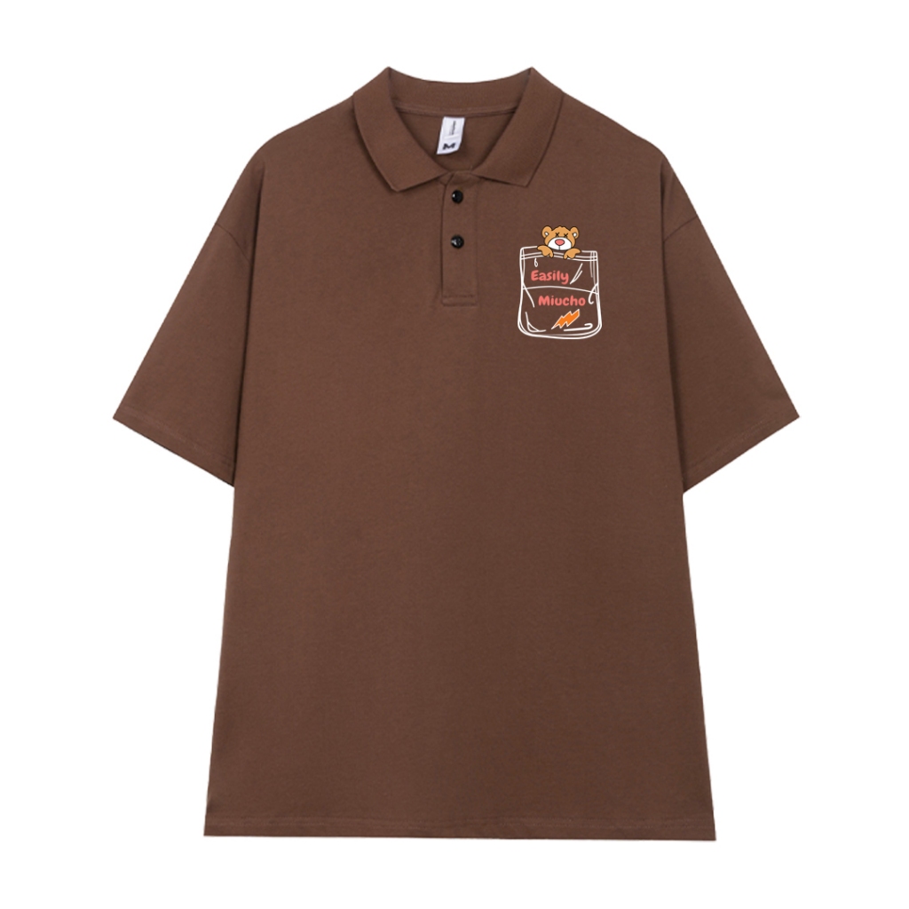 Áo polo nam đứng form tôn dáng PLD803 Miucho Man tay ngắn vải cotton Cổ trụ in basic_thumbnail_7