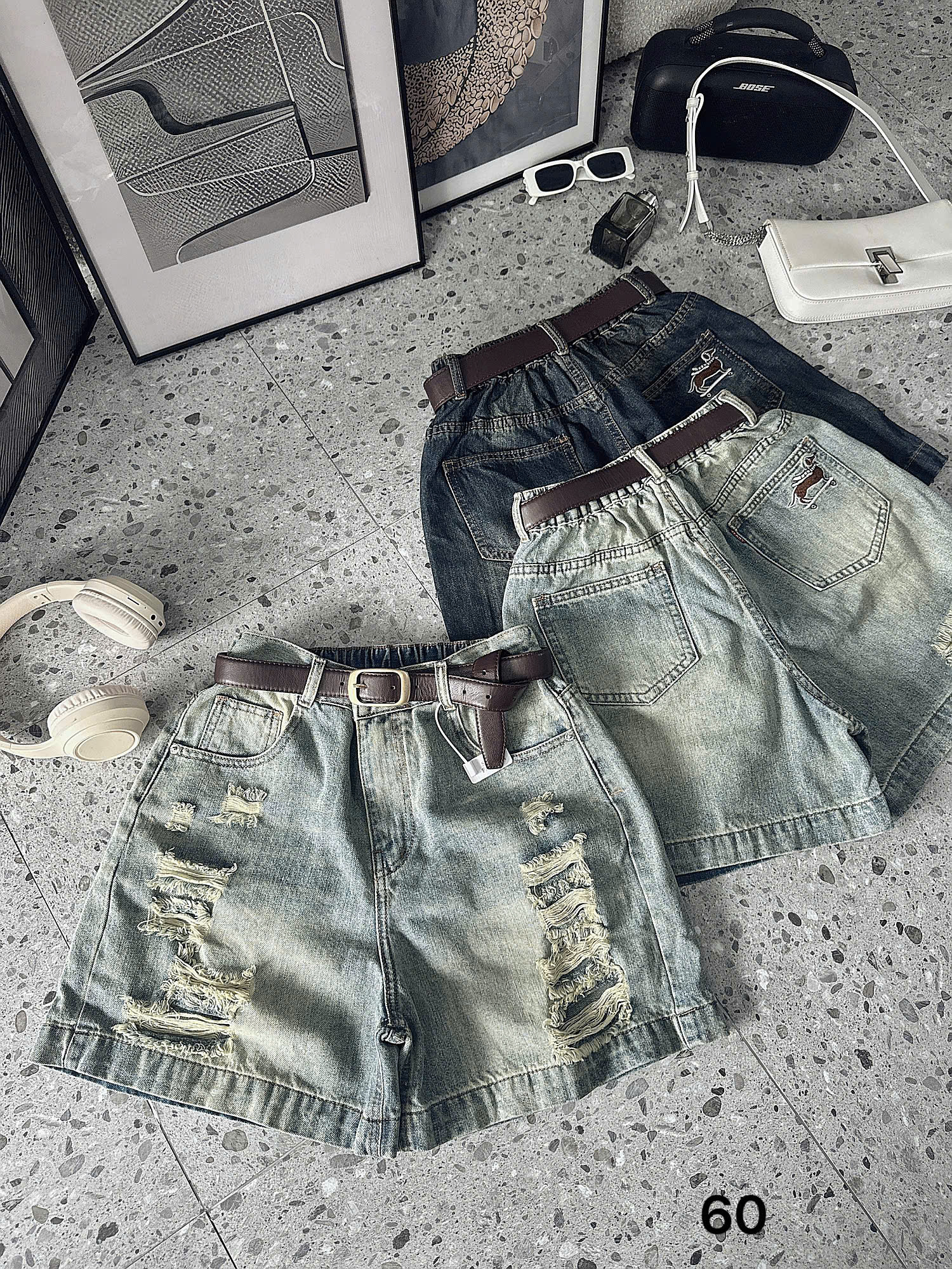 BIGSIZE NỮ- Quần short ngố lưng thun thêu cún T-QSJ60_thumbnail_6