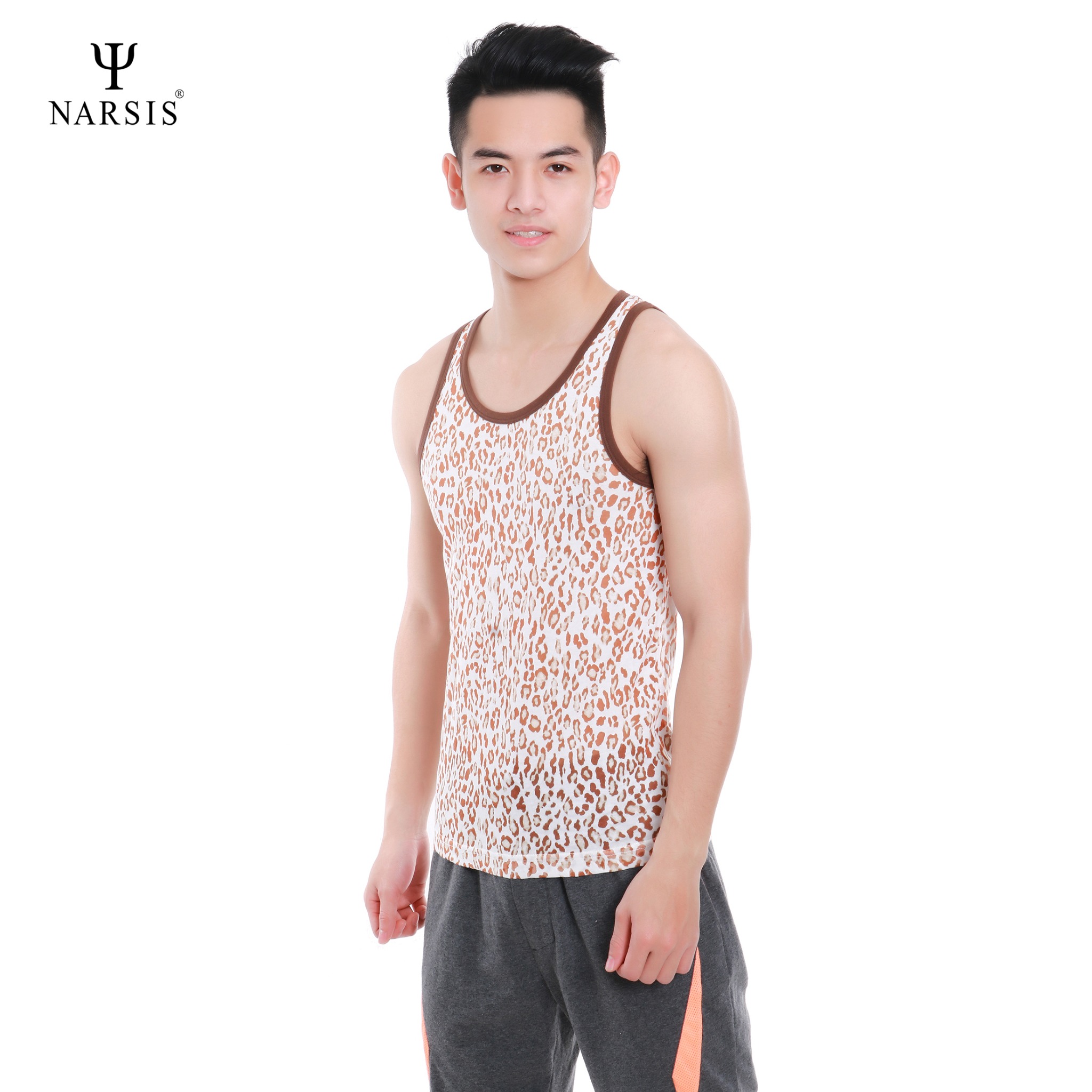 ÁO MAY Ô NAM NMS1237 NARSIS VẢI COTTON MỀM MẠI, CO GIÃN TỐT, VẢI THOẢI MÁI VẬN ĐỘNG, HÚT ẨM TỐT_thumbnail_1