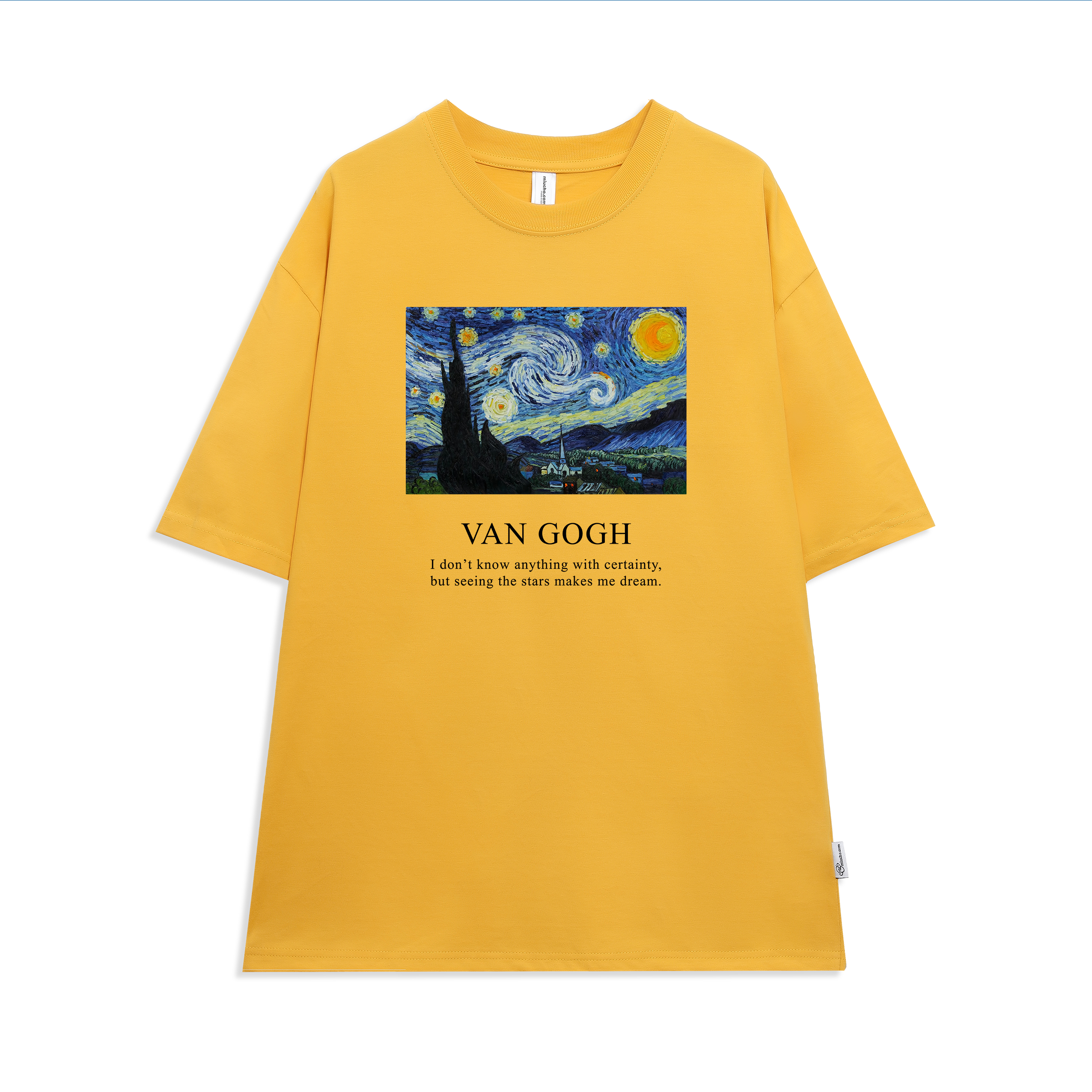 Áo thun unisex tay lỡ form rộng chất vải cotton mềm mại Miucho AT292 in graphic_thumbnail_12