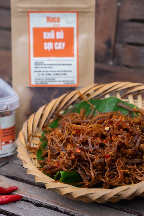 KHÔ BÒ SỢI TÚI ZIP 500GR