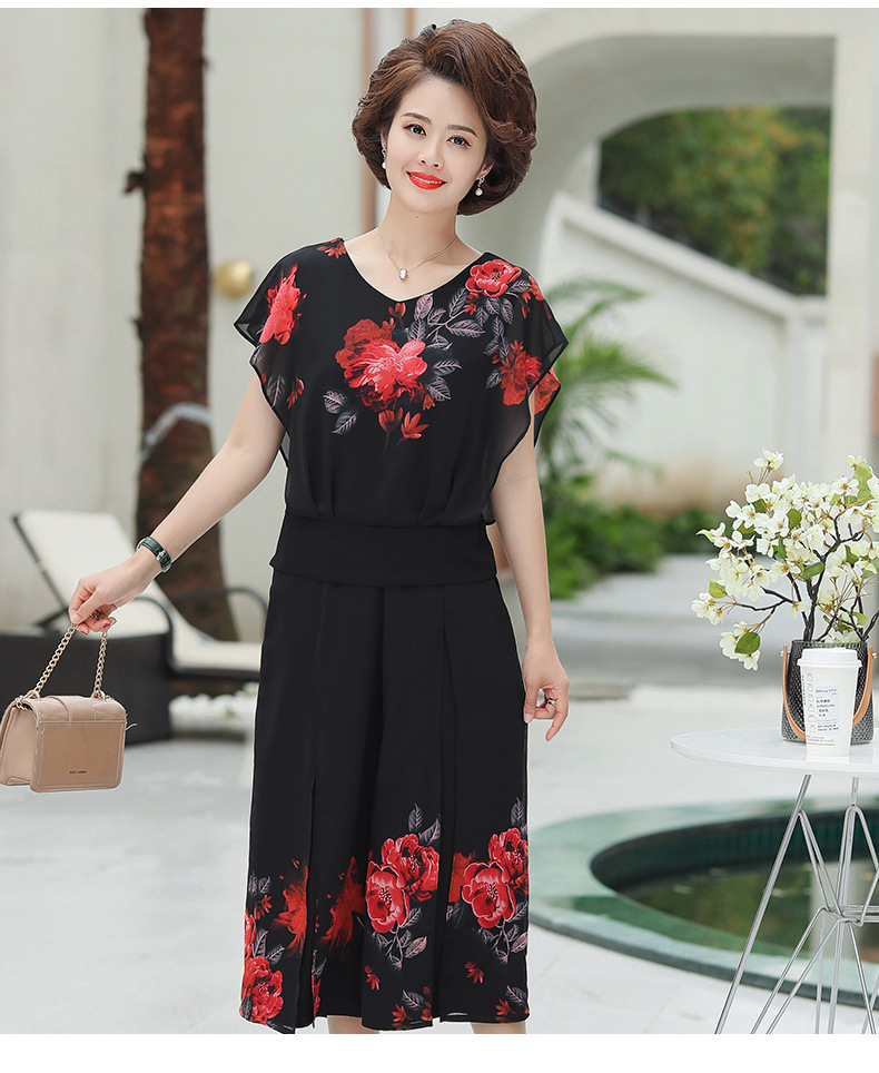 13158-Set bộ áo voan hoa và quần cách điệu xẻ tà ( hoa đỏ  )FREESHIP_thumbnail_0