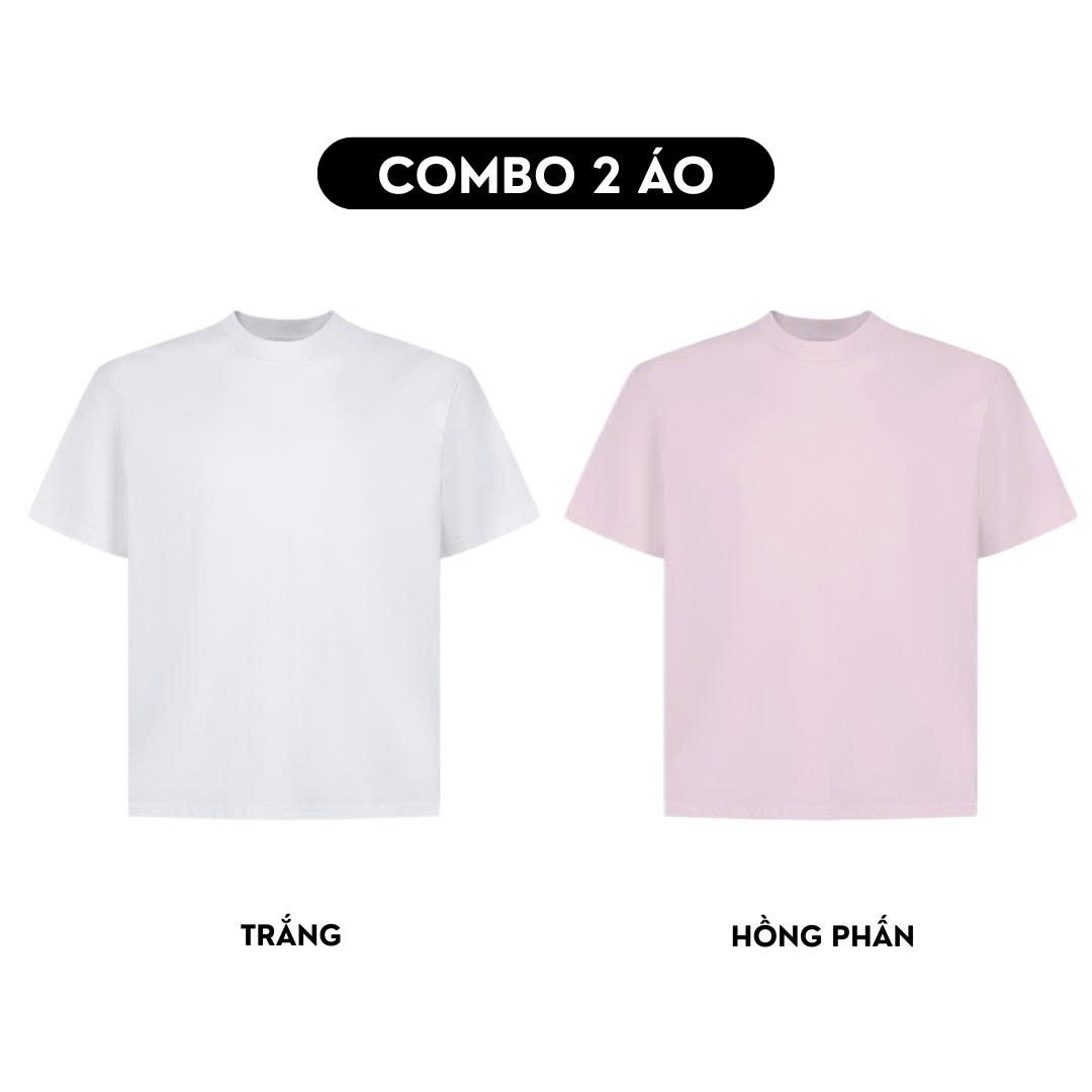 Combo 2 Áo thun trơn form boxy AXT01_thumbnail_23