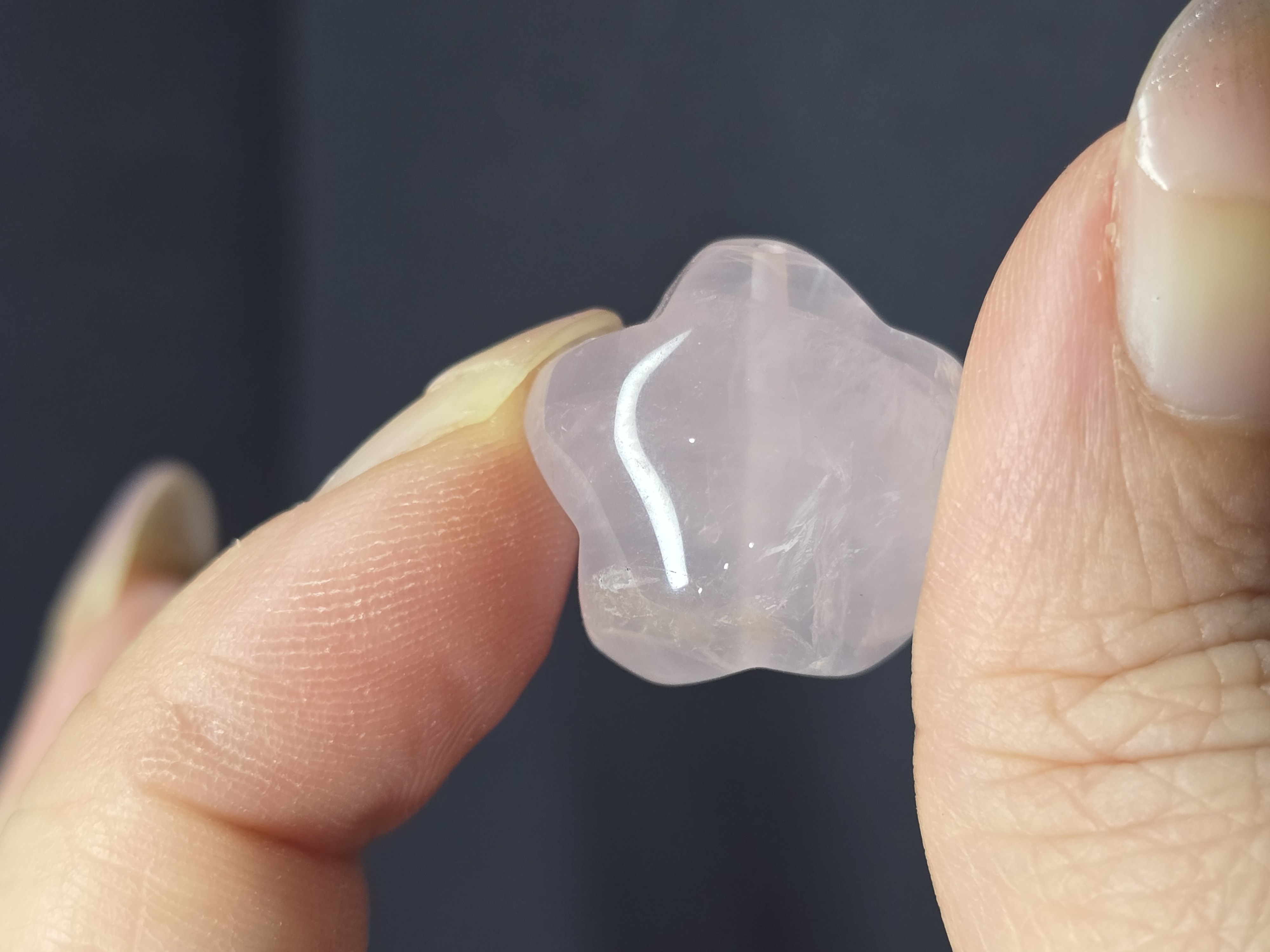 Charm Hạt Lẻ Thạch Anh Hồng - Hình Sao (Đã Xỏ Lỗ - Bán Lẻ 1 Viên)_thumbnail_2