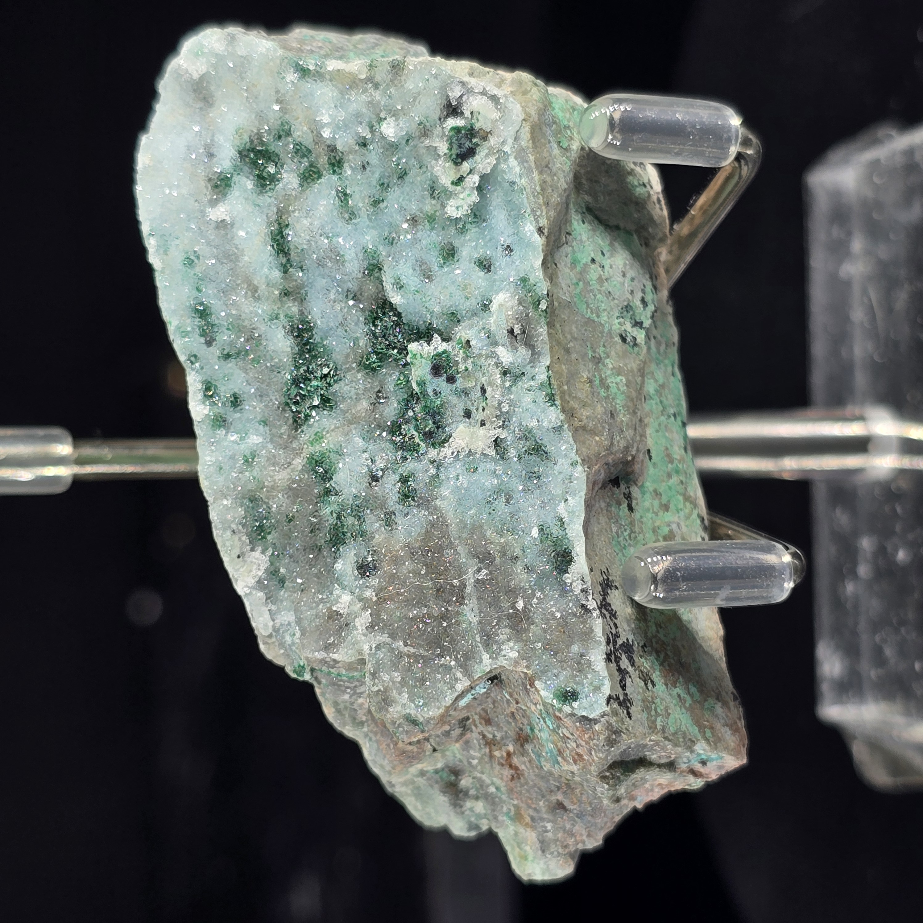 Tinh Thể Chrysocolla Cộng Sinh Thạch Anh (Sugar Chrysocolla) Và Dendritic Nhánh Cây_thumbnail_0