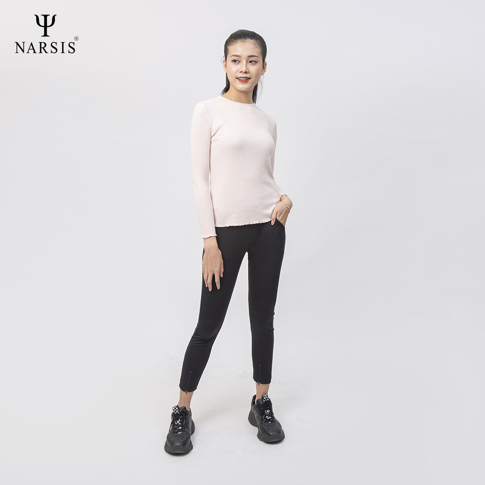 ÁO THU ĐÔNG NỮ L0074 NARSIS VẢI LEN COTTON ẤM ÁP, THOÁNG MÁT, GIỮ ẤM TỐT, MỀM MẠI_thumbnail_0