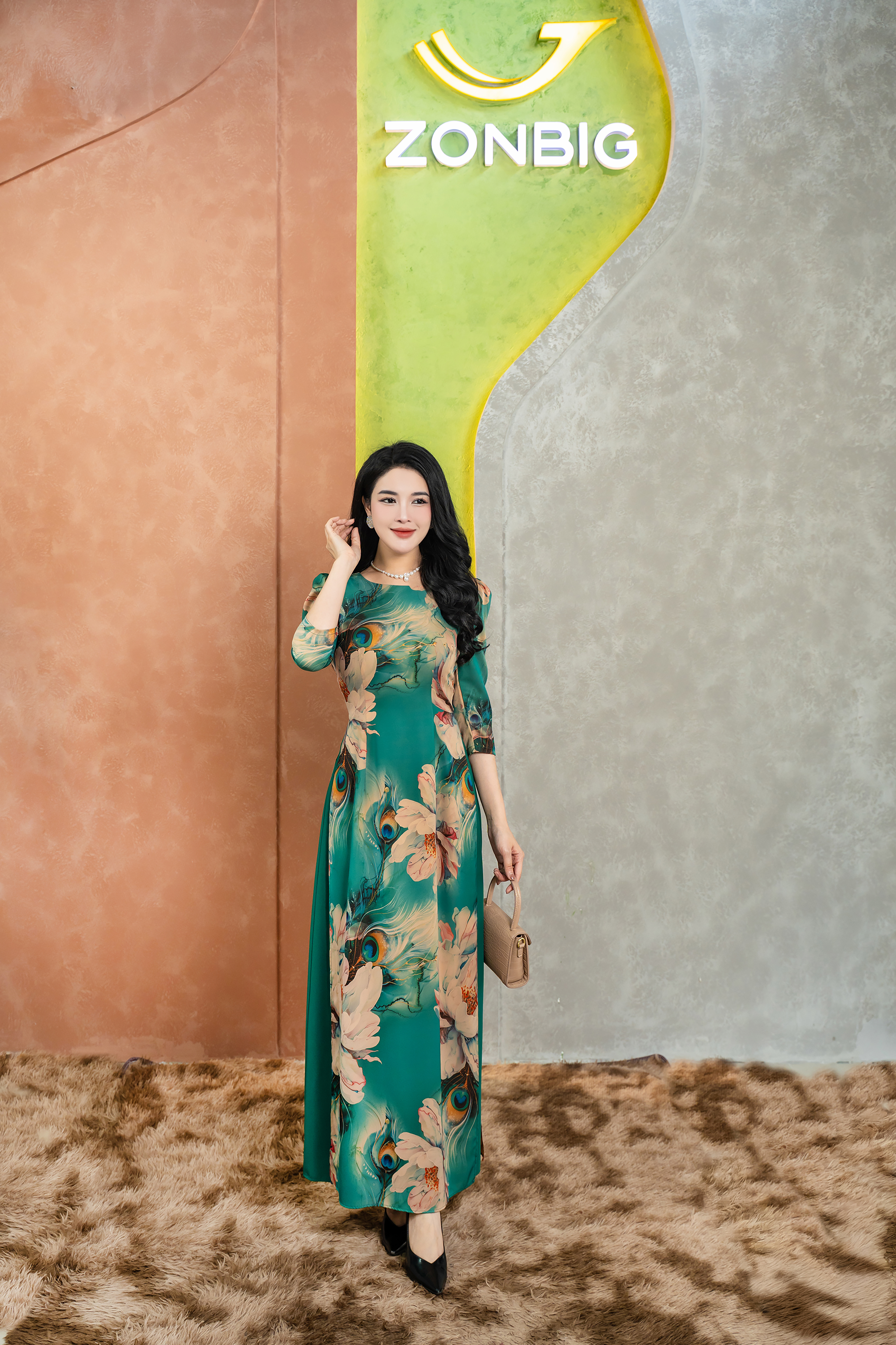 Đầm giả áo dài - Y2022 - Thương hiệu Zonbig