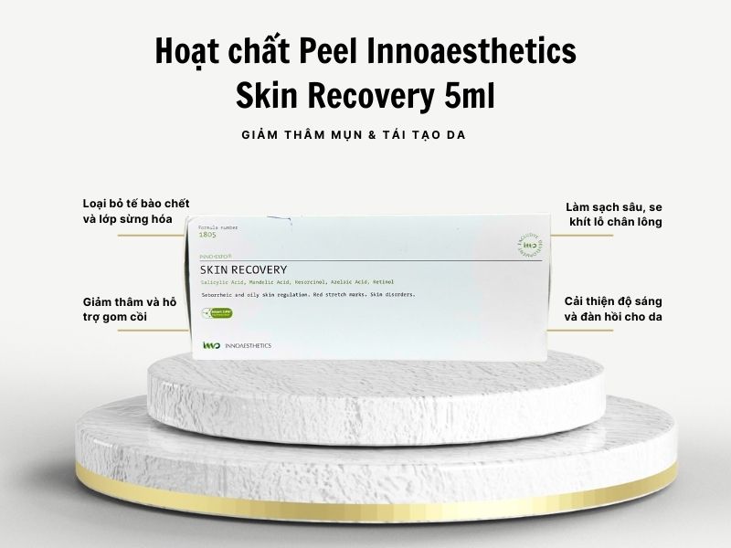 Thành phần Hoạt chất Peel Innoaesthetics Skin Recovery 5ml - Giảm thâm mụn & tái tạo da